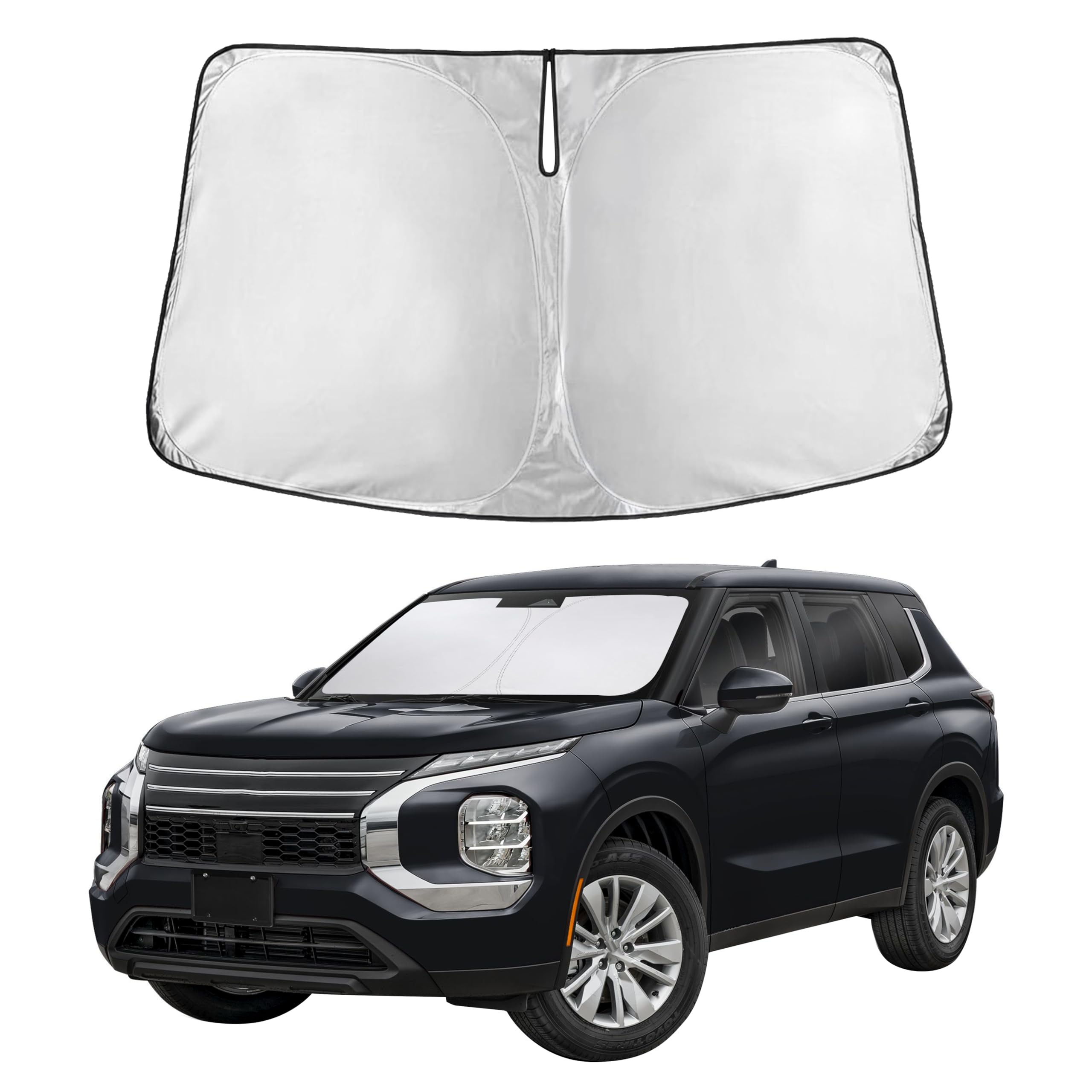 Front Windshield Sun Shade & Car Window Sun Visor