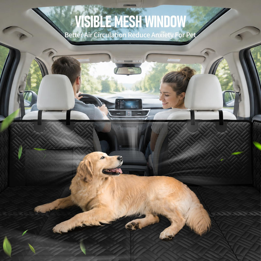 Hard-Bottom Dog Car Seat Cover & Back Seat Extender