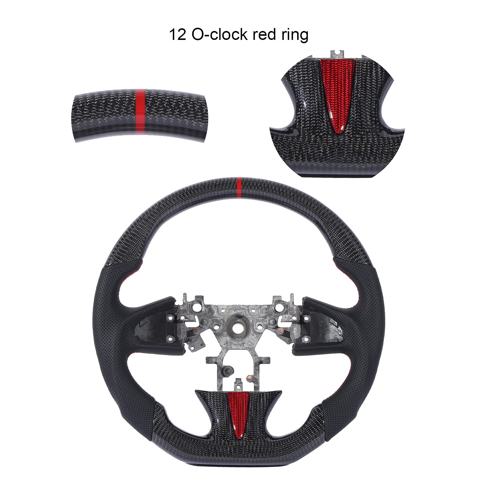 Breathable Carbon Fiber Leather Steering Wheel Cover