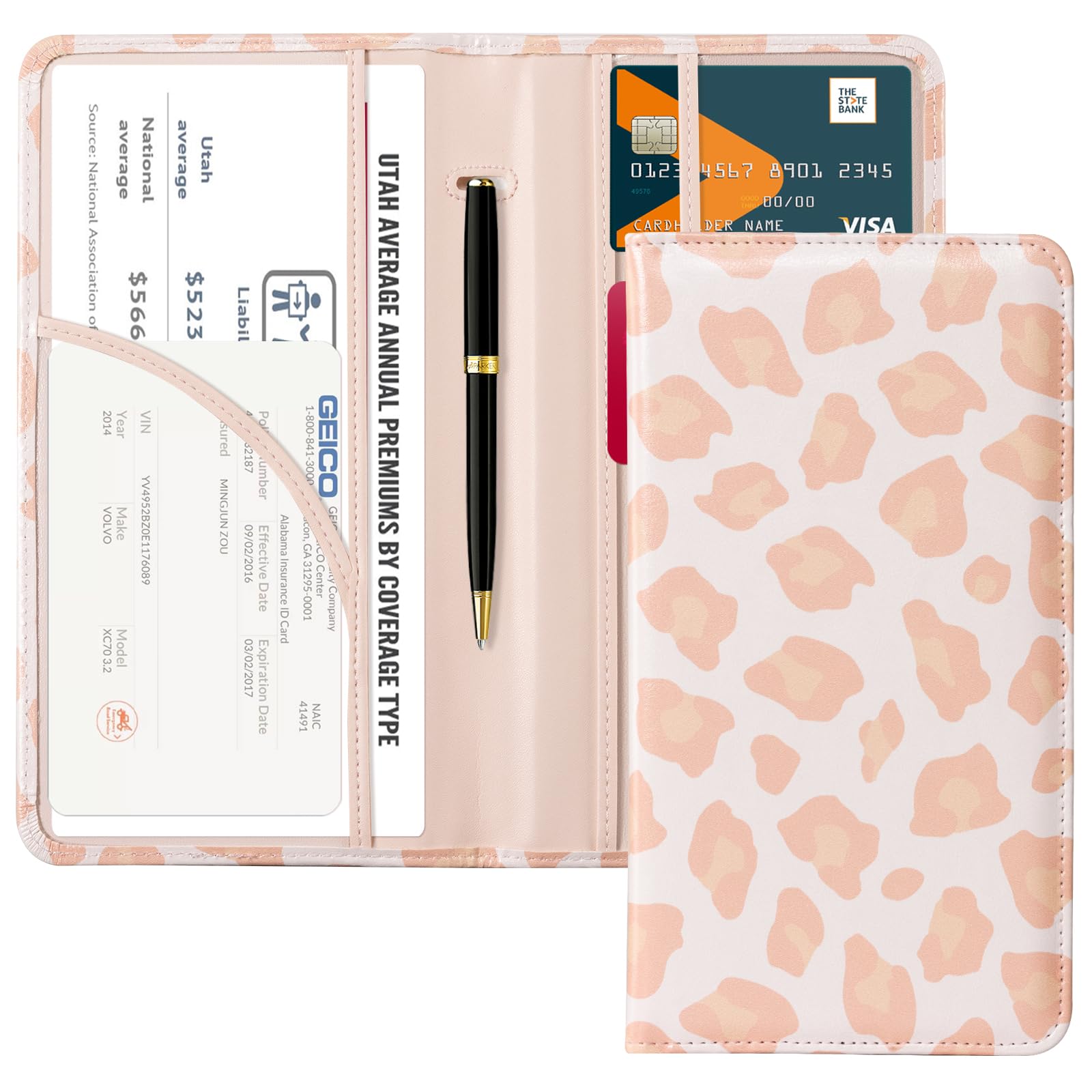Car Registration & Insurance Holder for Glove Box Storage