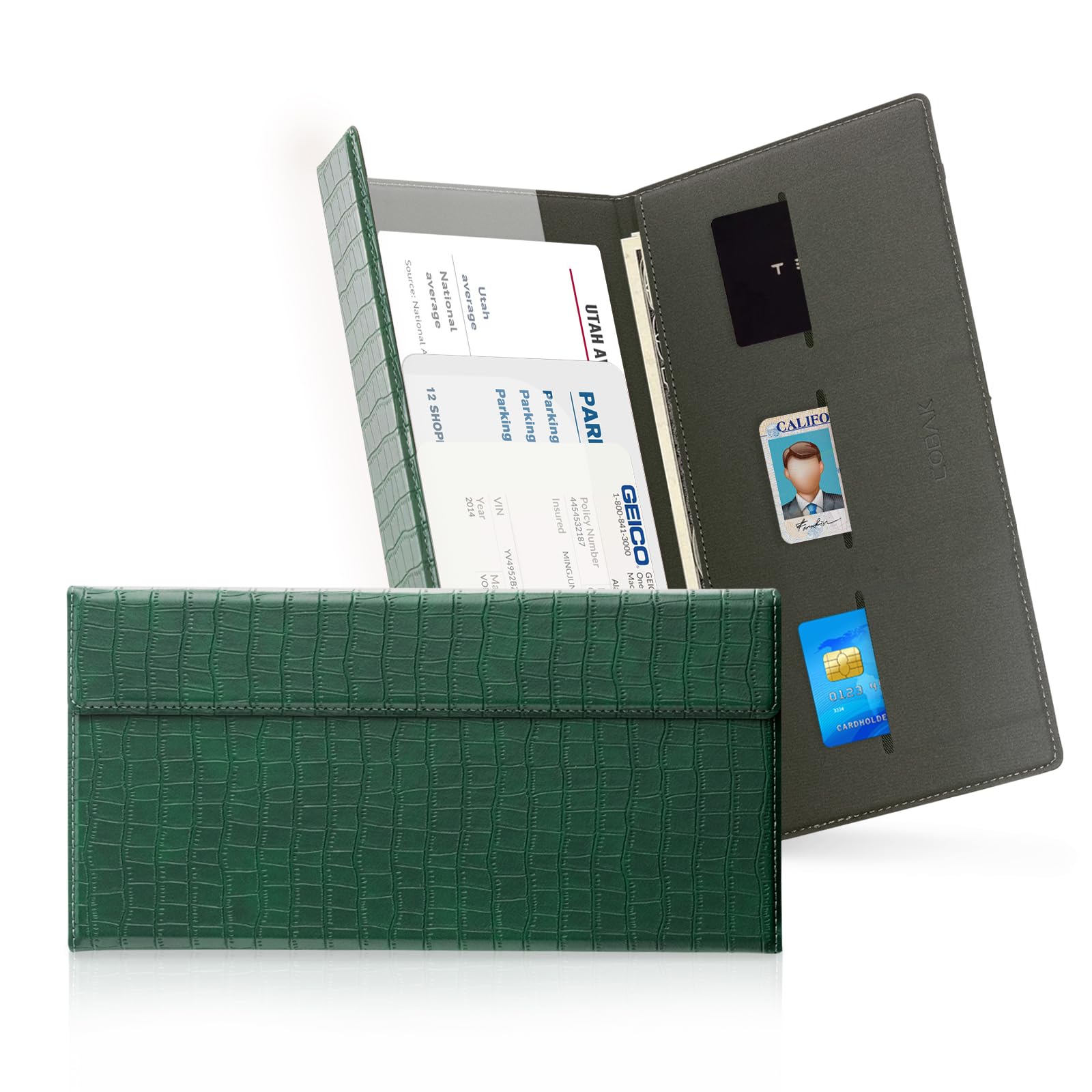 Car Registration & Insurance Holder for Glove Box Storage