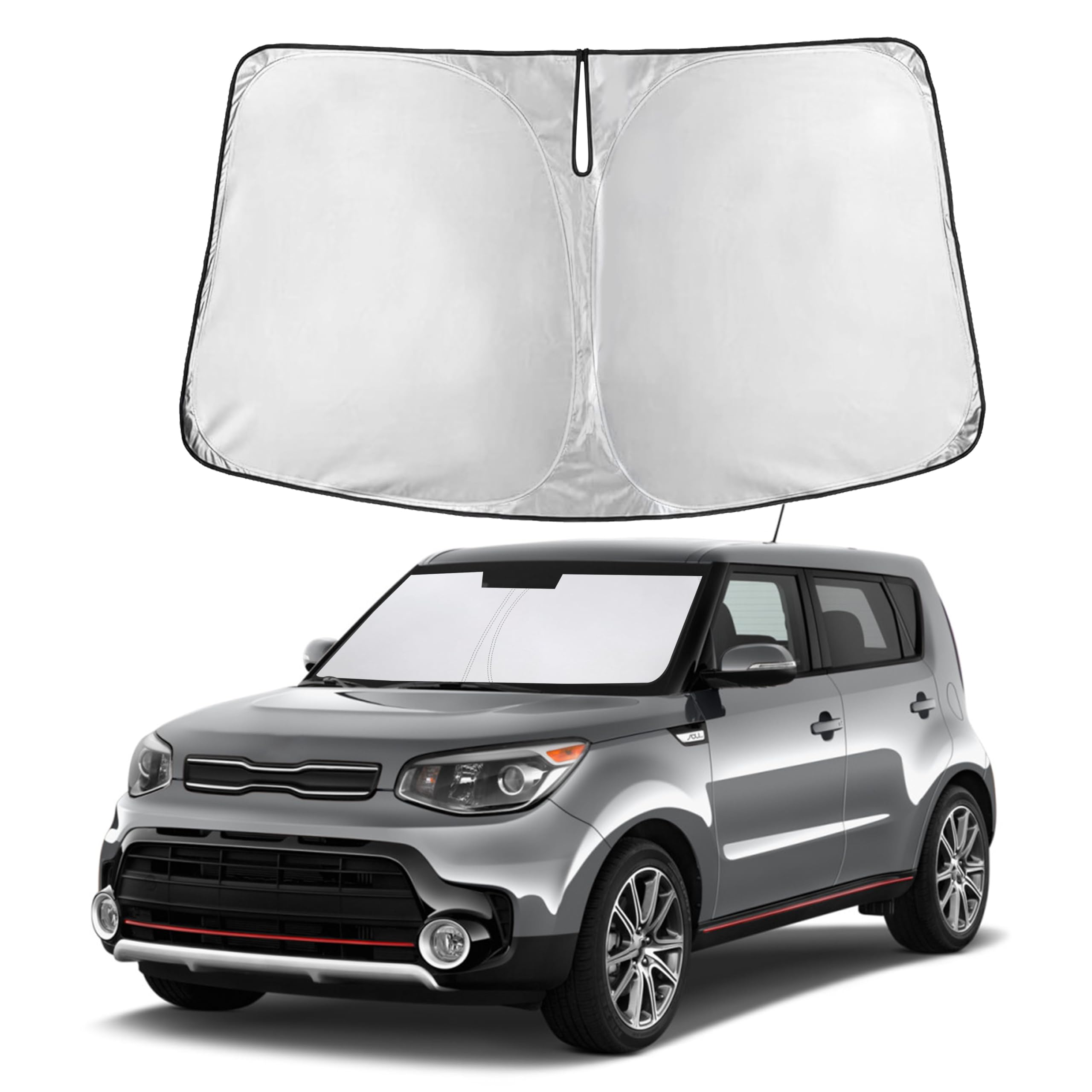 Front Windshield Sun Shade & Car Window Sun Visor