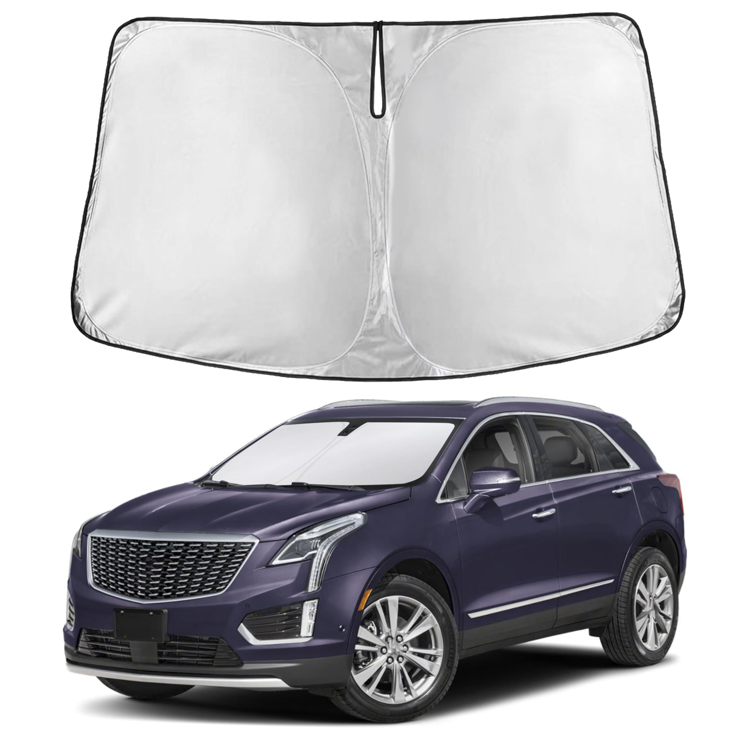 Front Windshield Sun Shade & Car Window Sun Visor