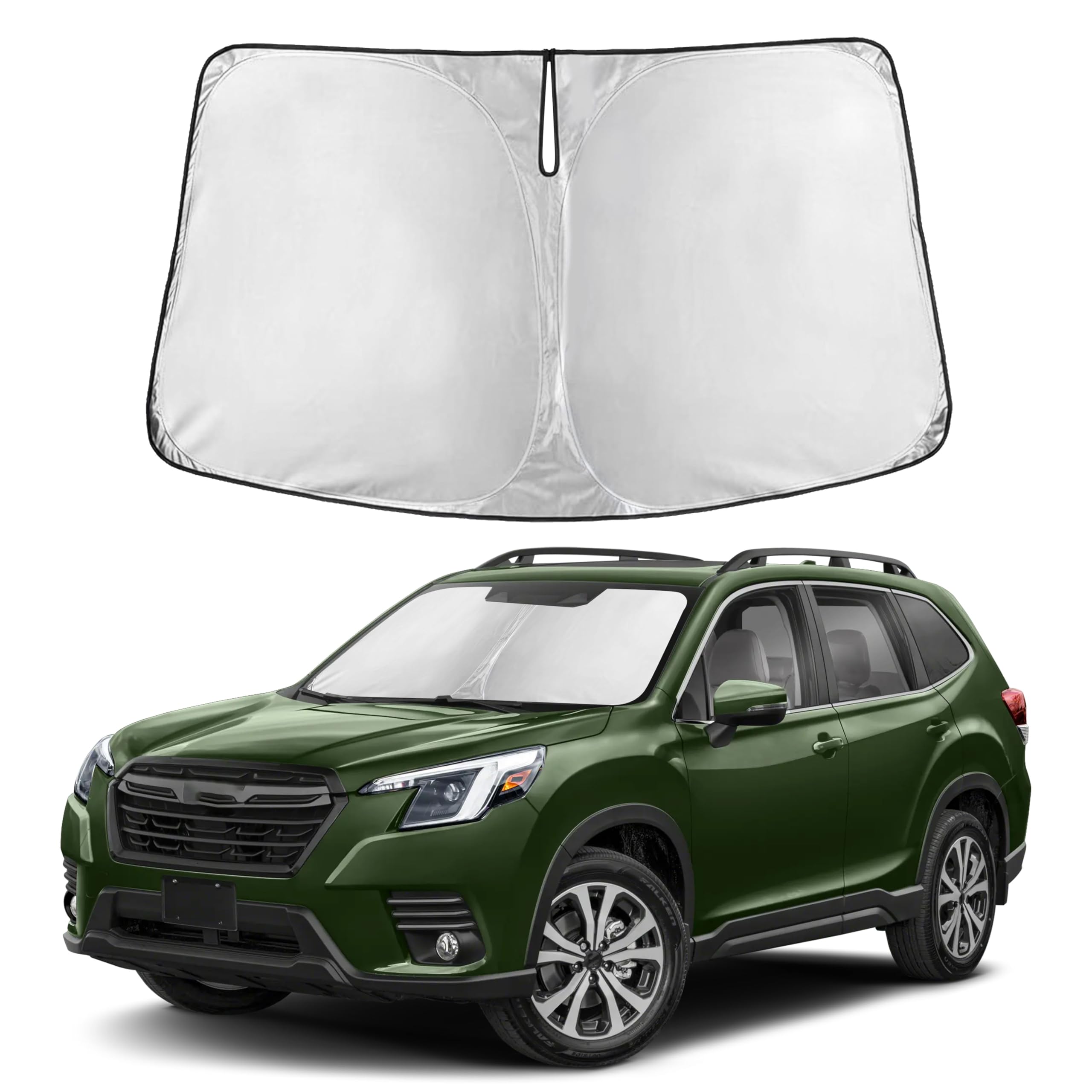 Front Windshield Sun Shade & Car Window Sun Visor