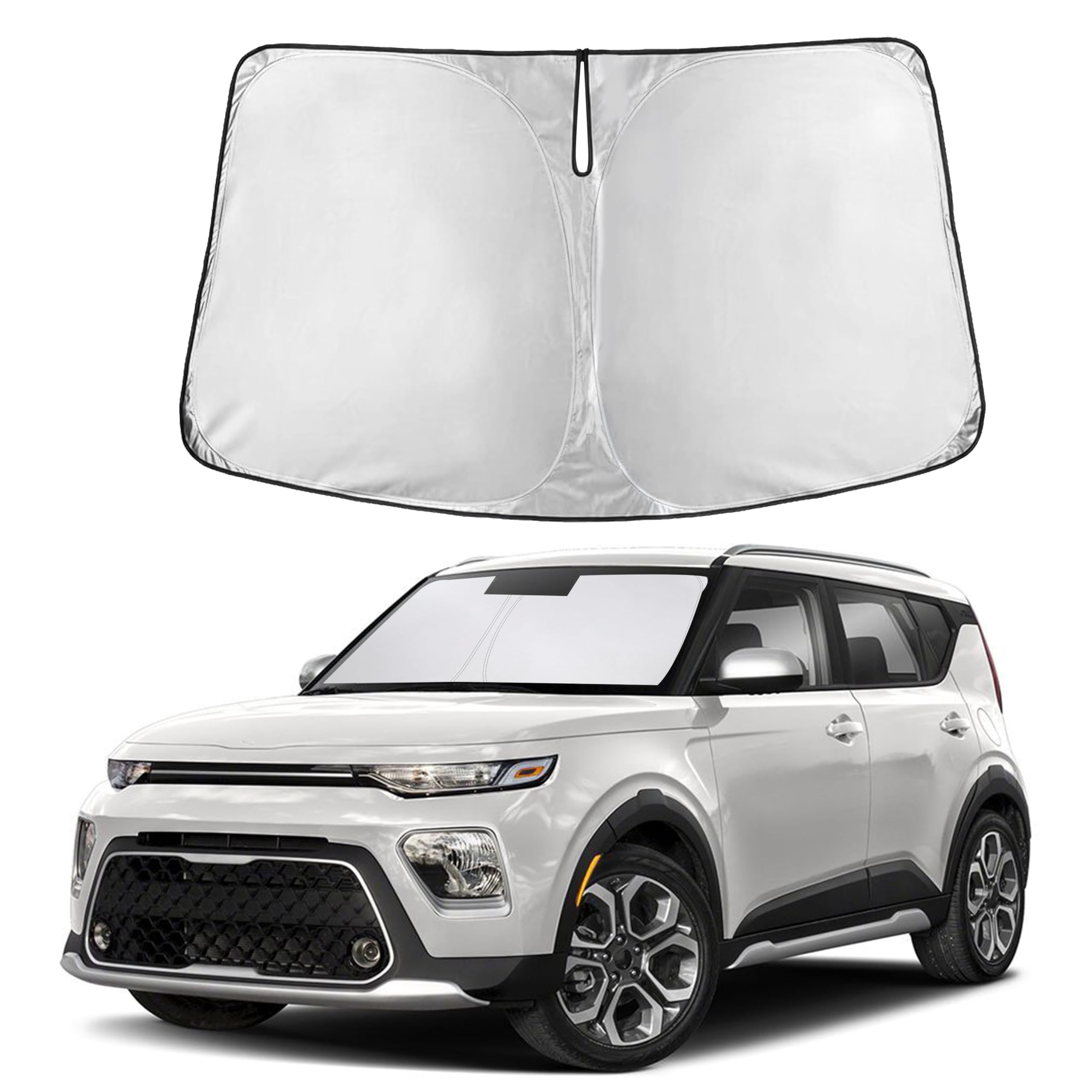 Front Windshield Sun Shade & Car Window Sun Visor