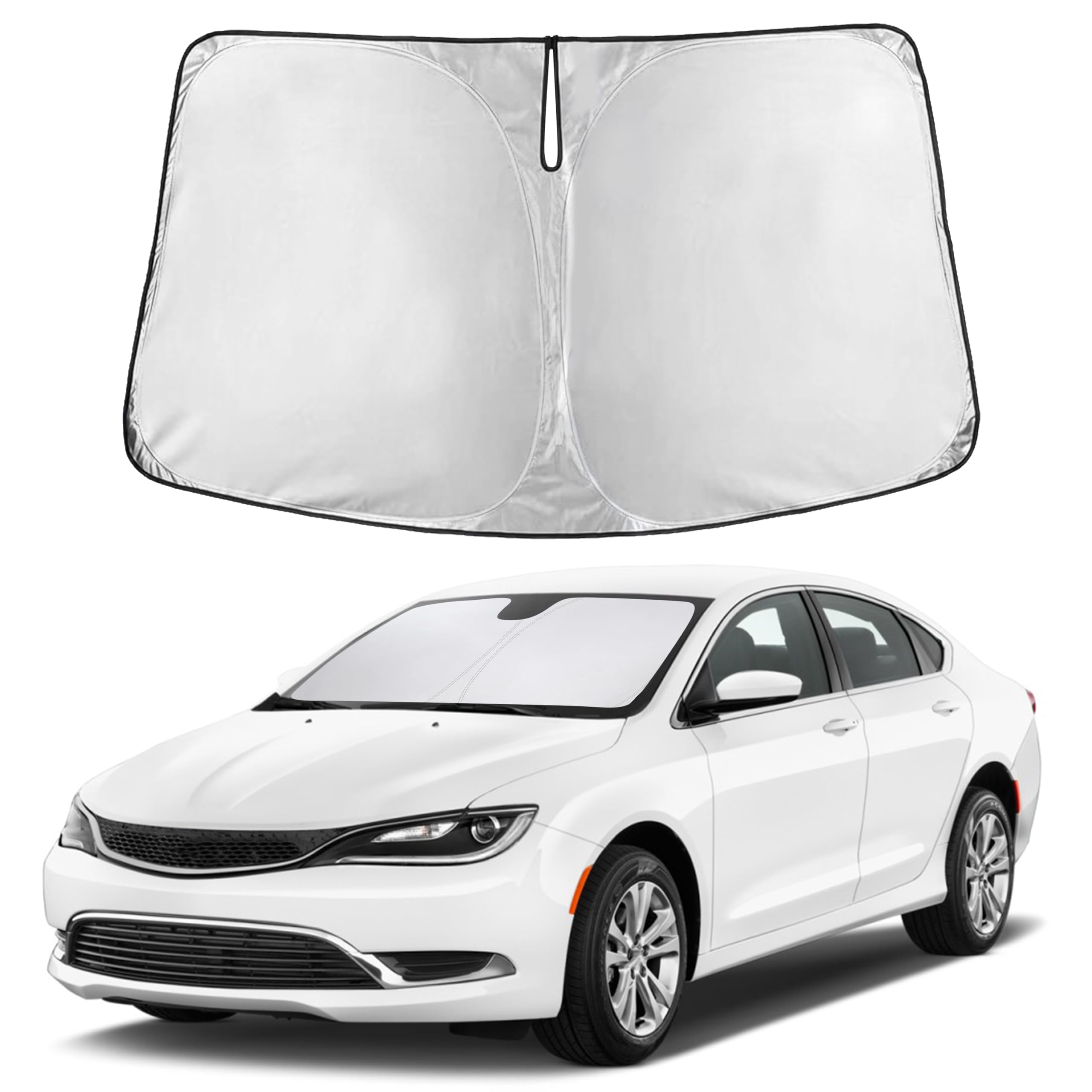 Reflective RV Windshield Sunshade for UV & Heat Protection