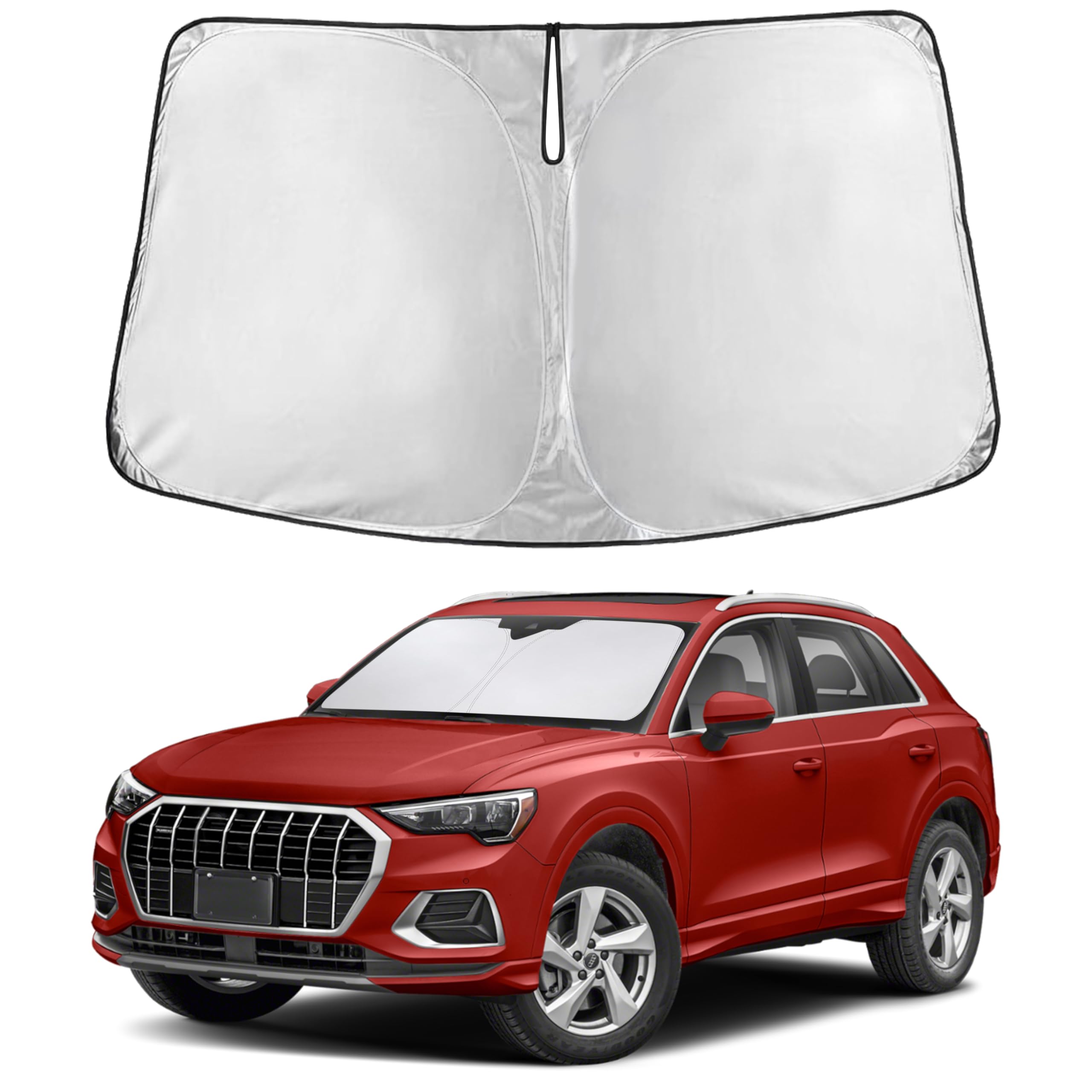 Reflective RV Windshield Sunshade for UV & Heat Protection