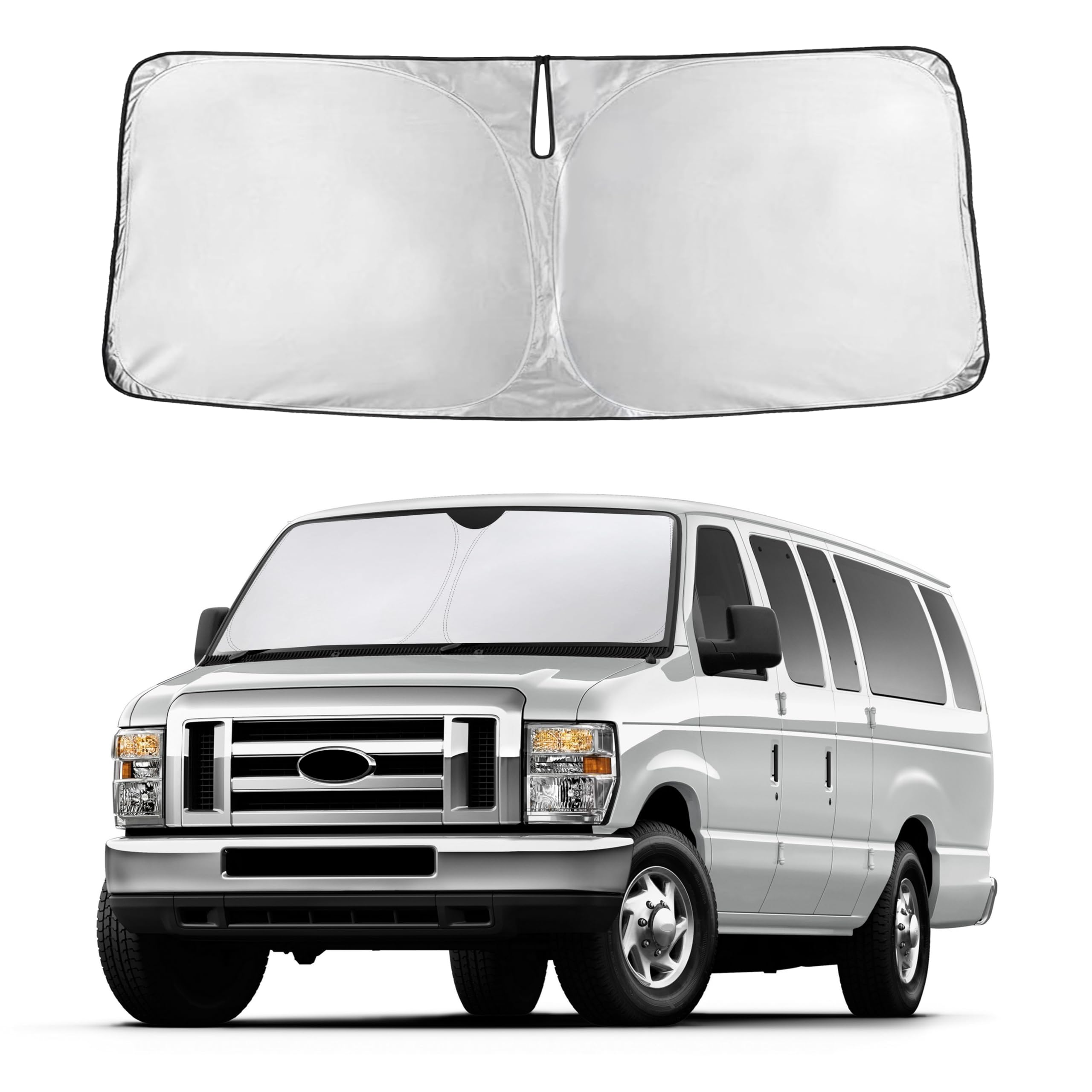 Front Windshield Sun Shade & Car Window Sun Visor
