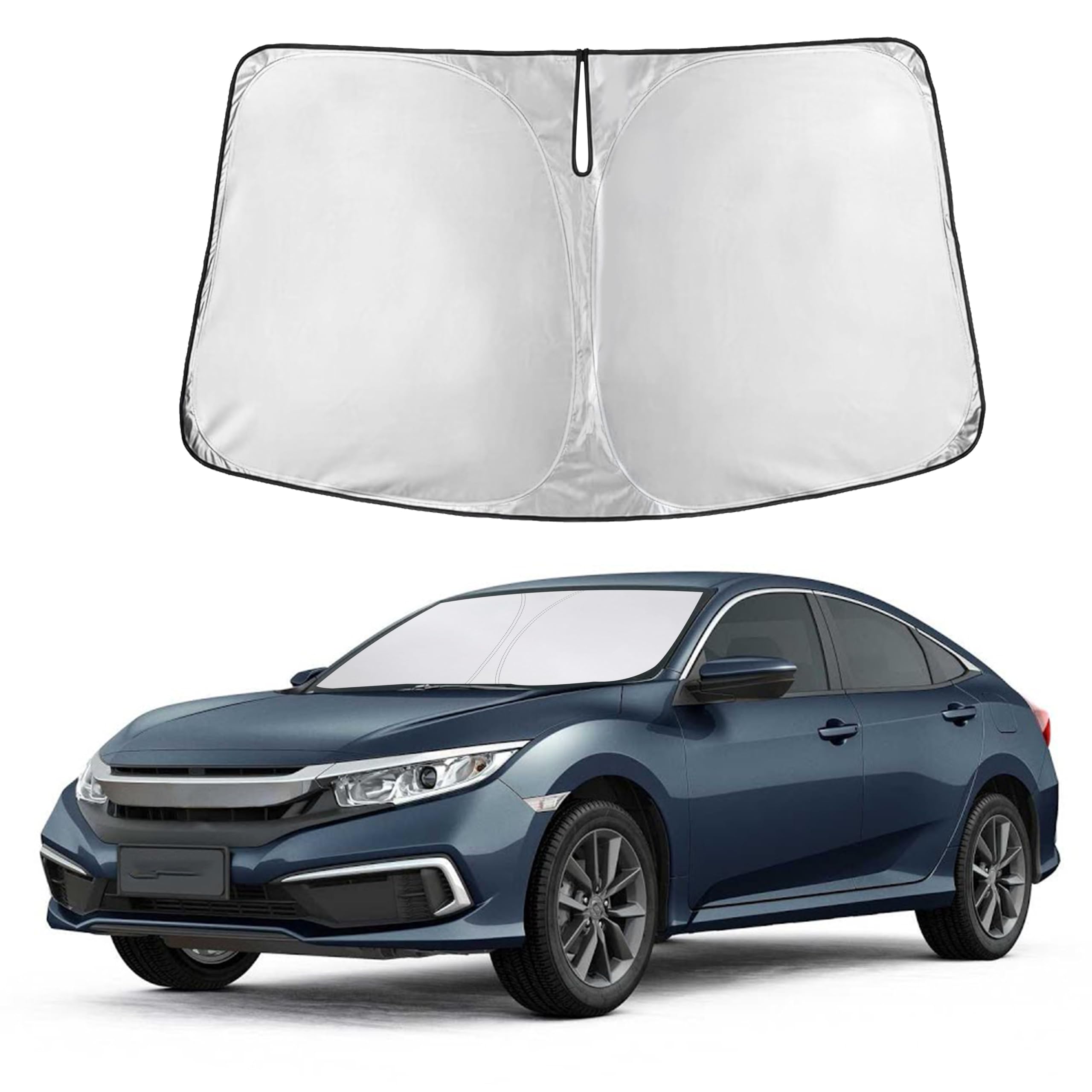 Front Windshield Sun Shade & Car Window Sun Visor