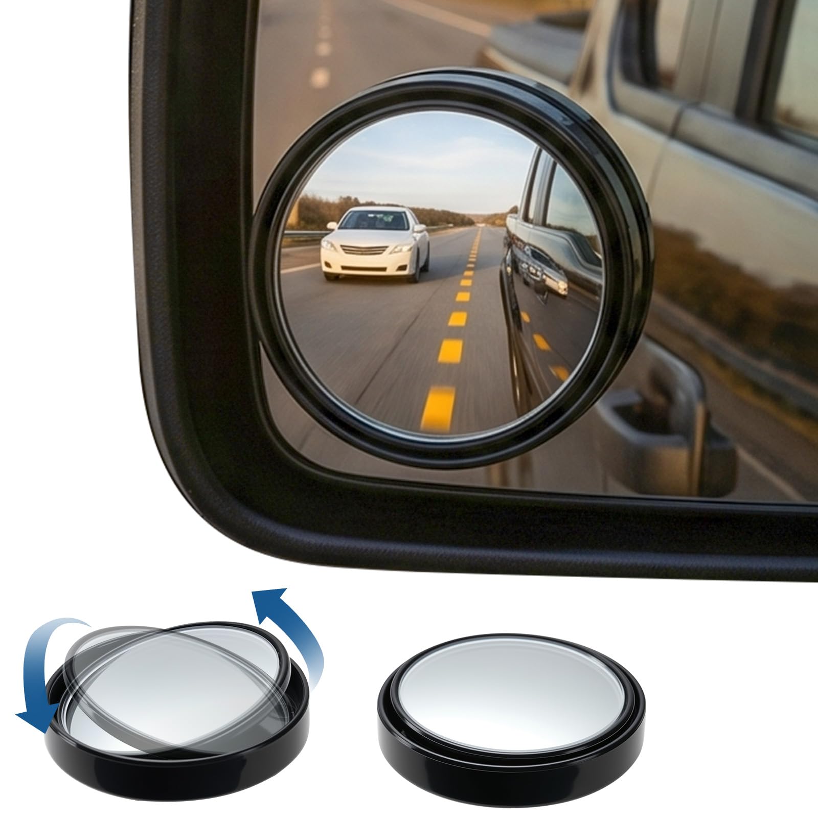 Adjustable Blind Spot Mirror for Cars, SUVs & Trucks