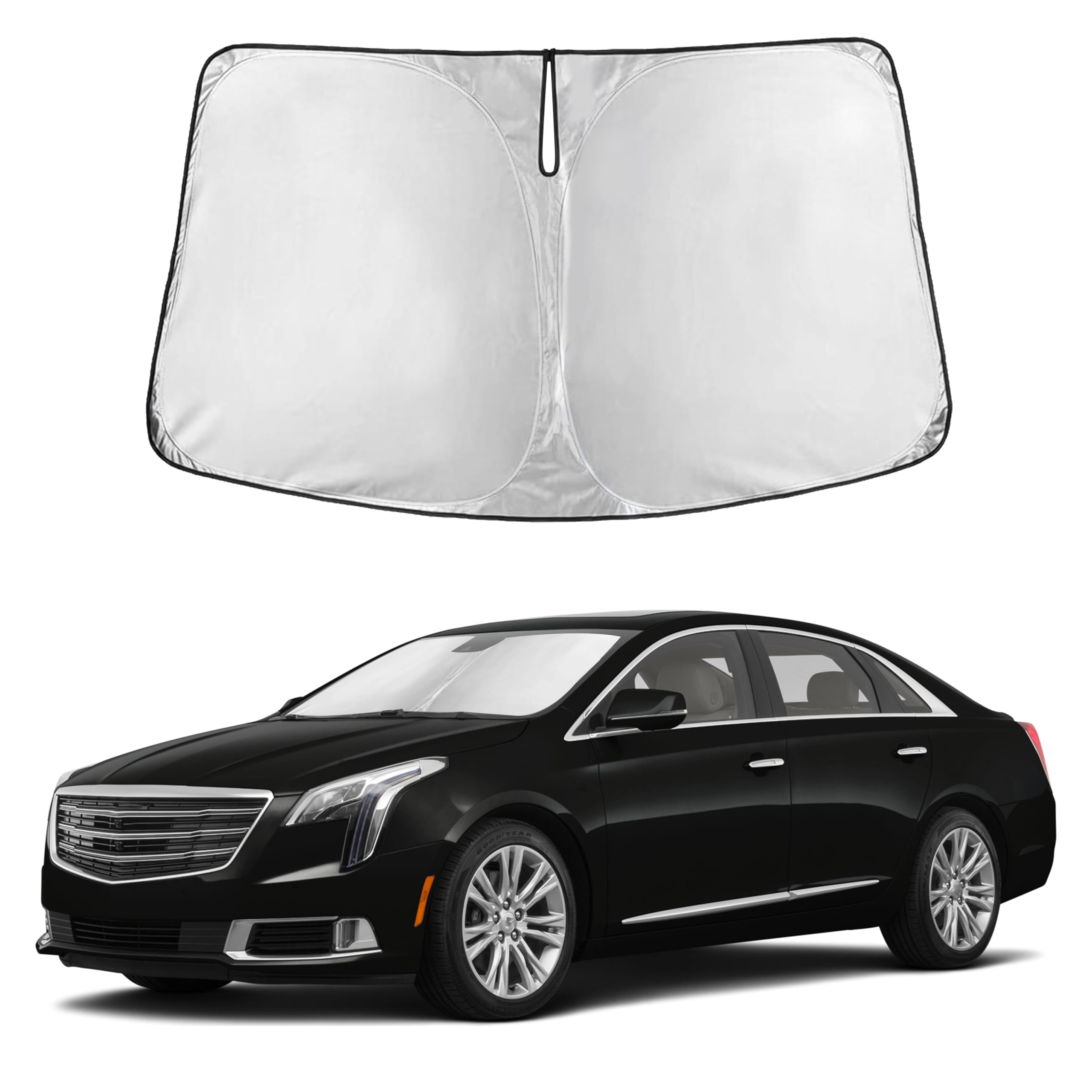 Front Windshield Sun Shade & Car Window Sun Visor