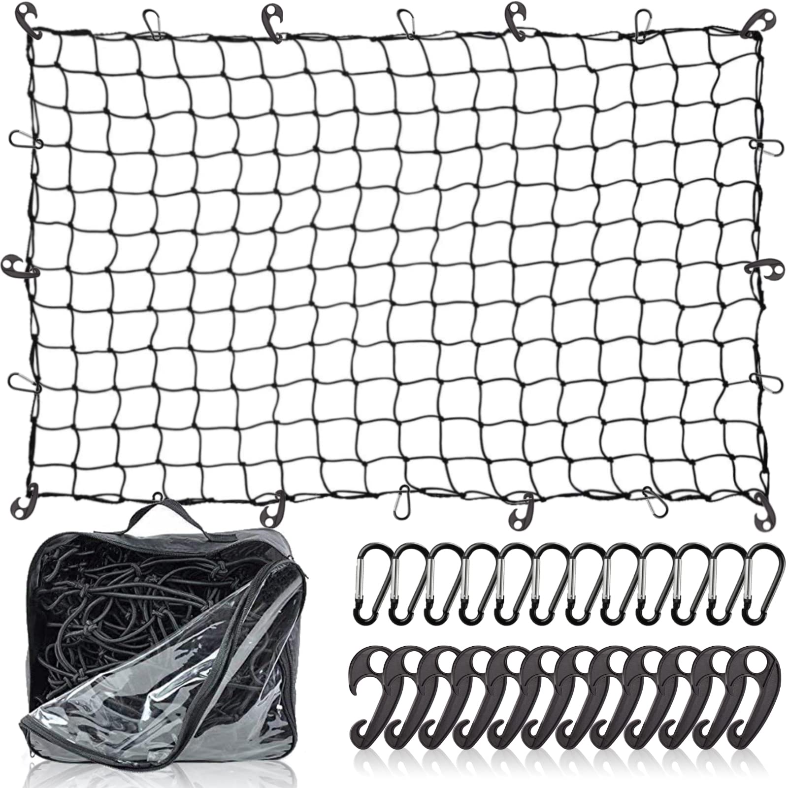 Universal Car Cargo Net for Trunk Storage & Organization