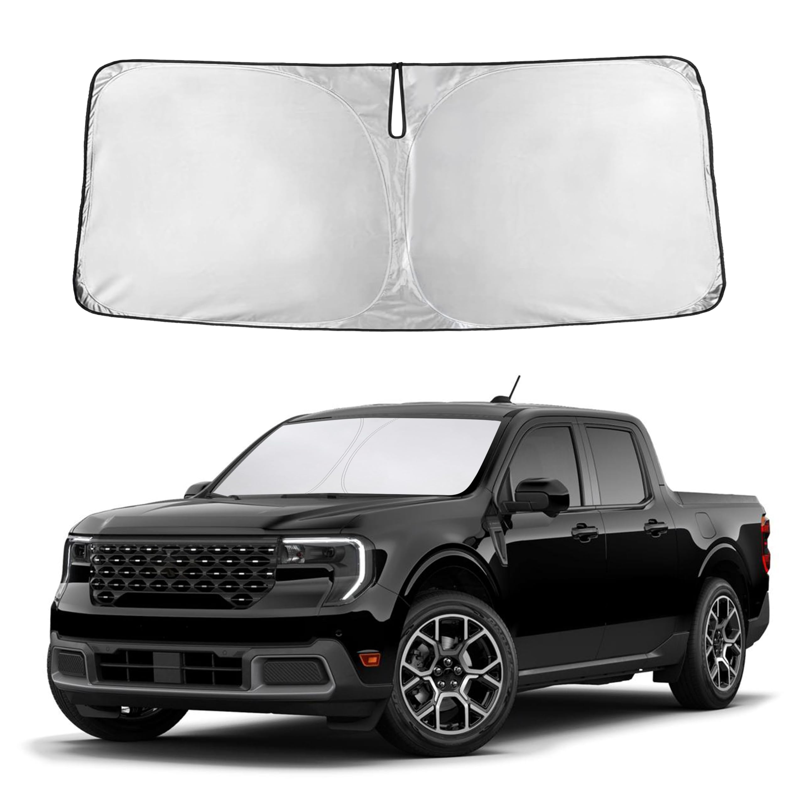 Front Windshield Sun Shade & Car Window Sun Visor
