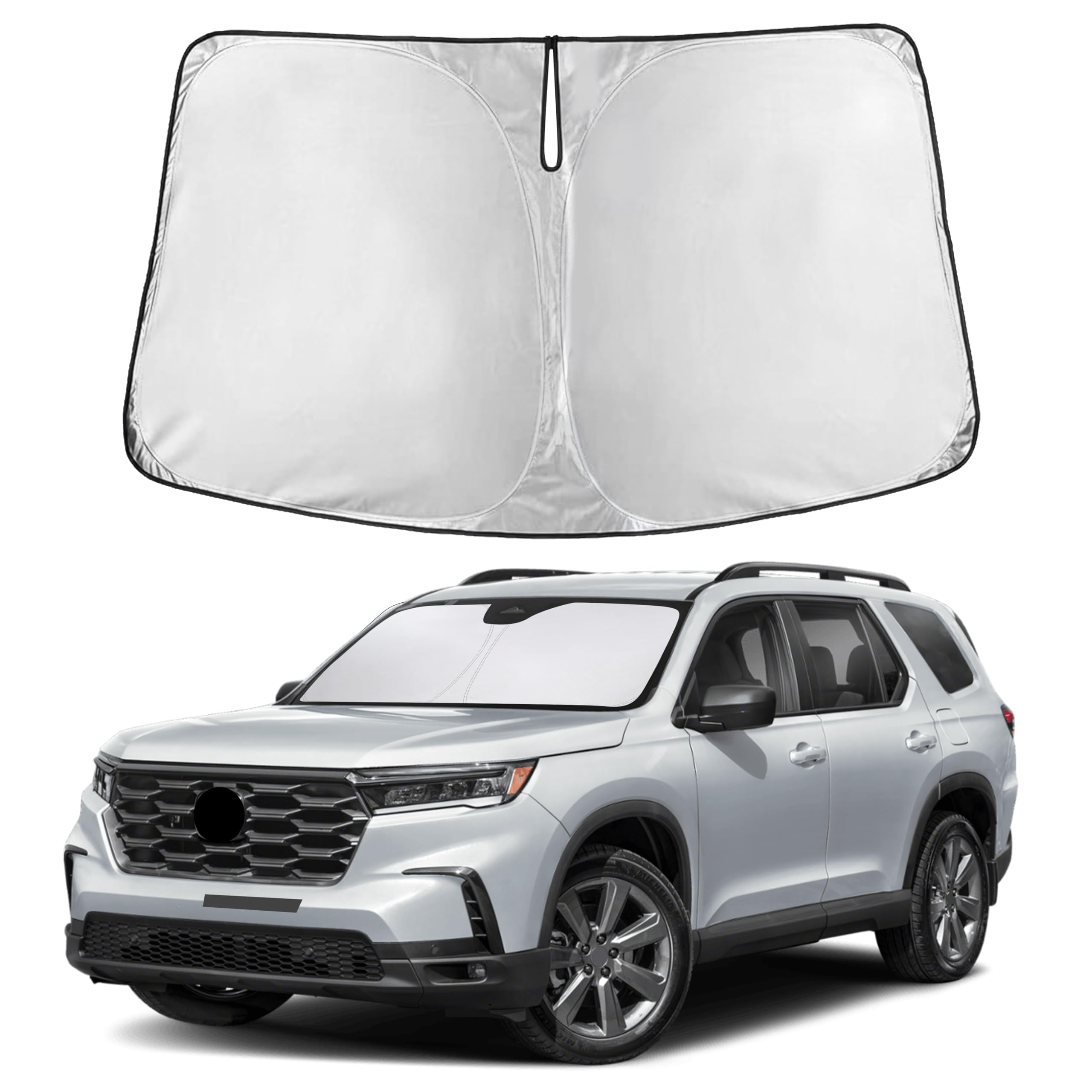 Front Windshield Sun Shade & Car Window Sun Visor