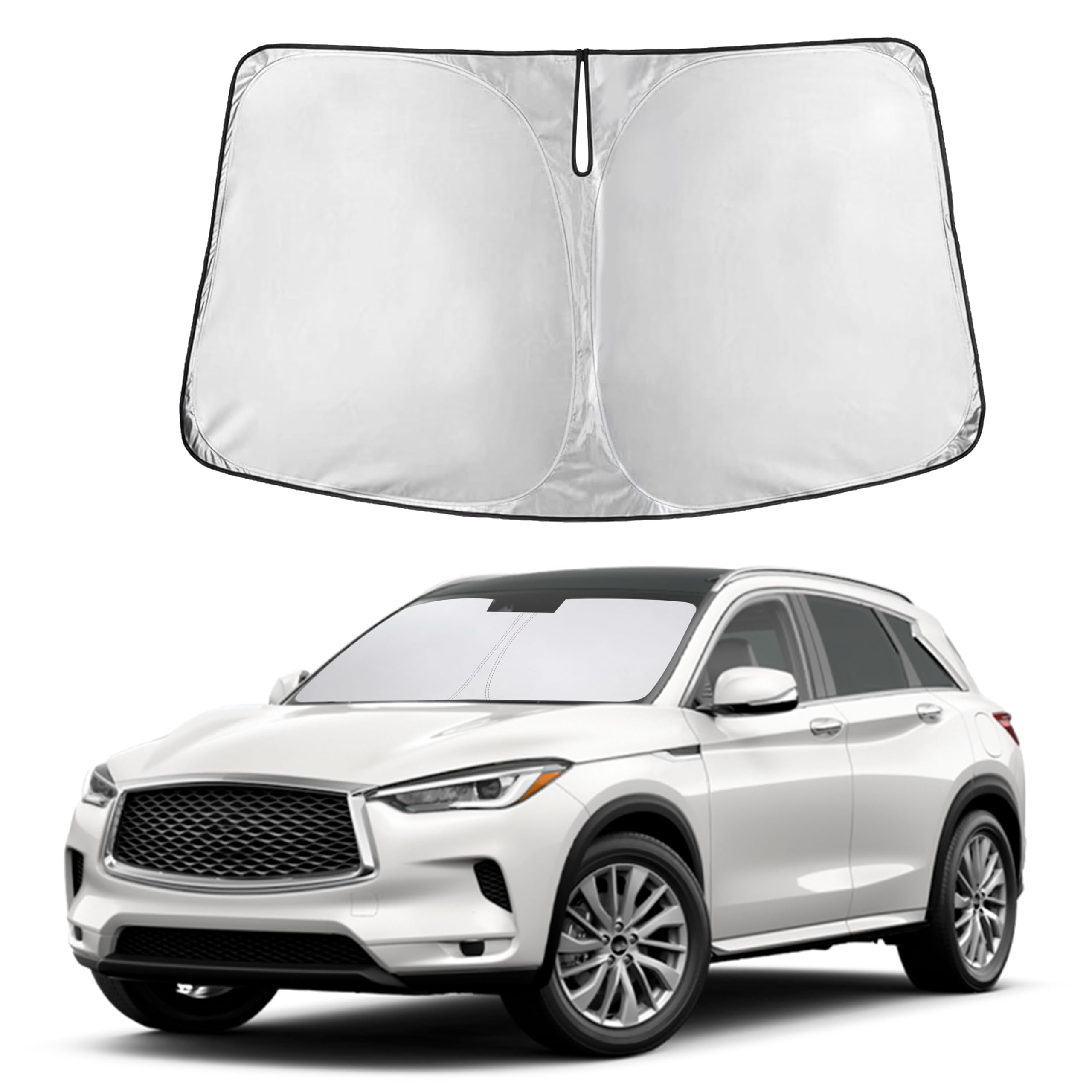 Front Windshield Sun Shade & Car Window Sun Visor