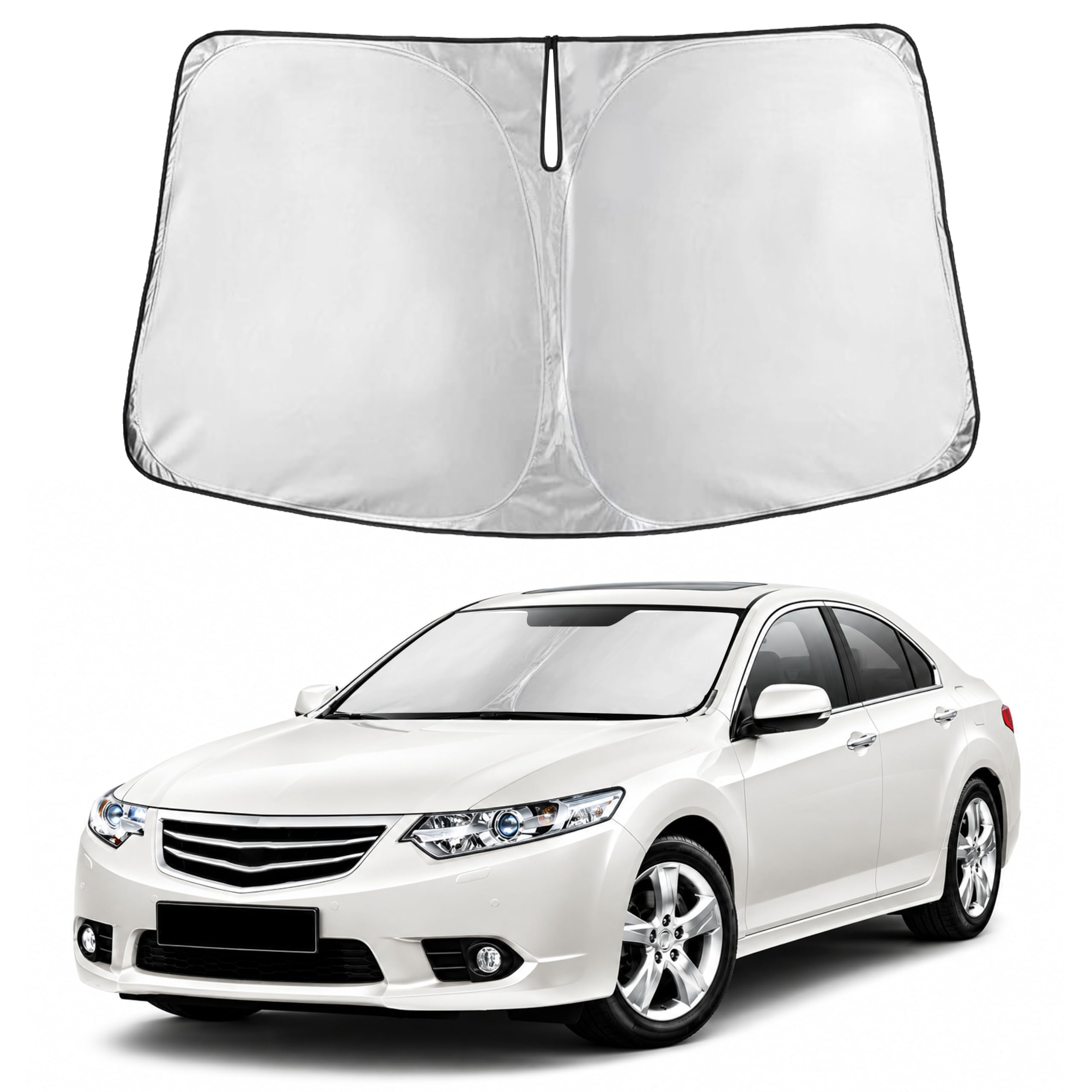 Front Windshield Sun Shade & Car Window Sun Visor