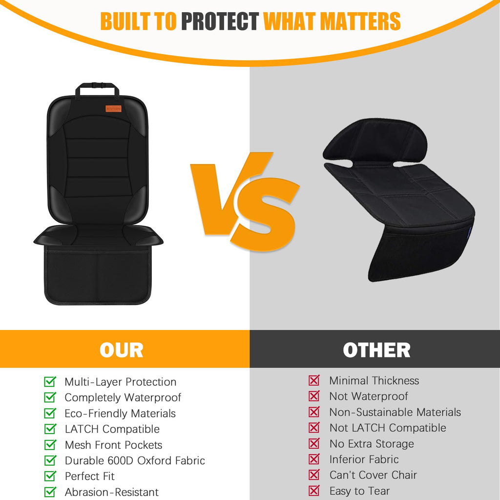Child Car Seat Protector Cushion for Leather Seats