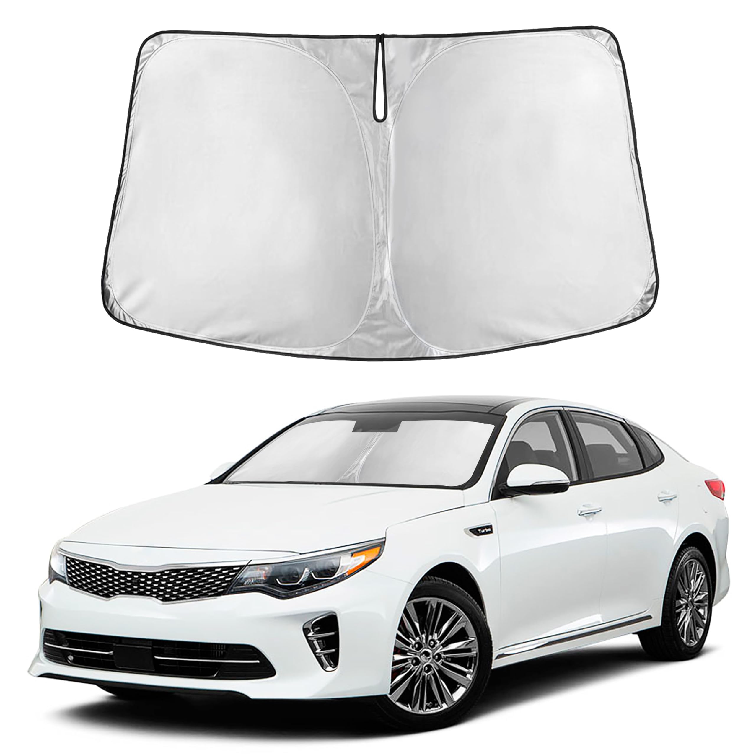 Front Windshield Sun Shade & Car Window Sun Visor