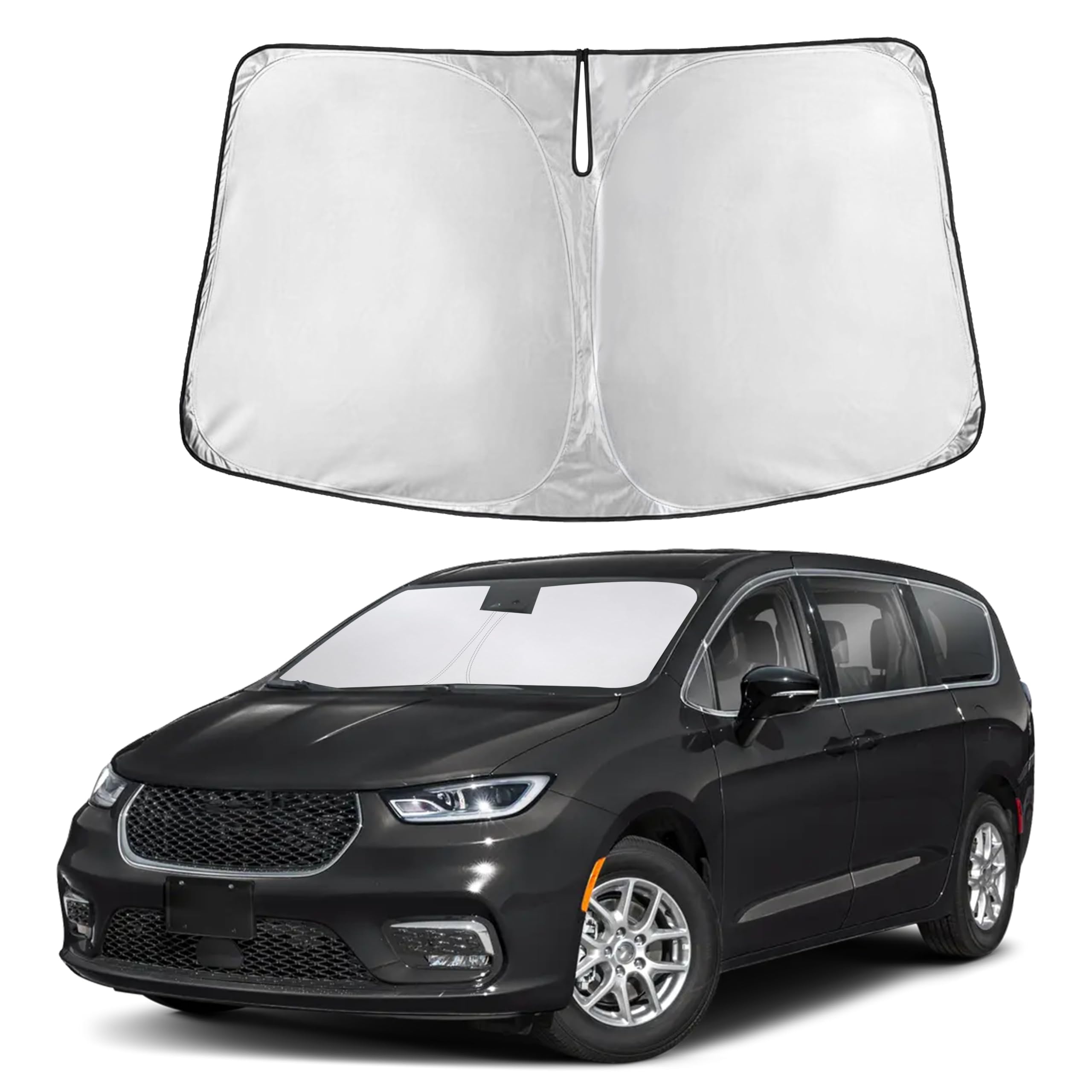 Front Windshield Sun Shade & Car Window Sun Visor