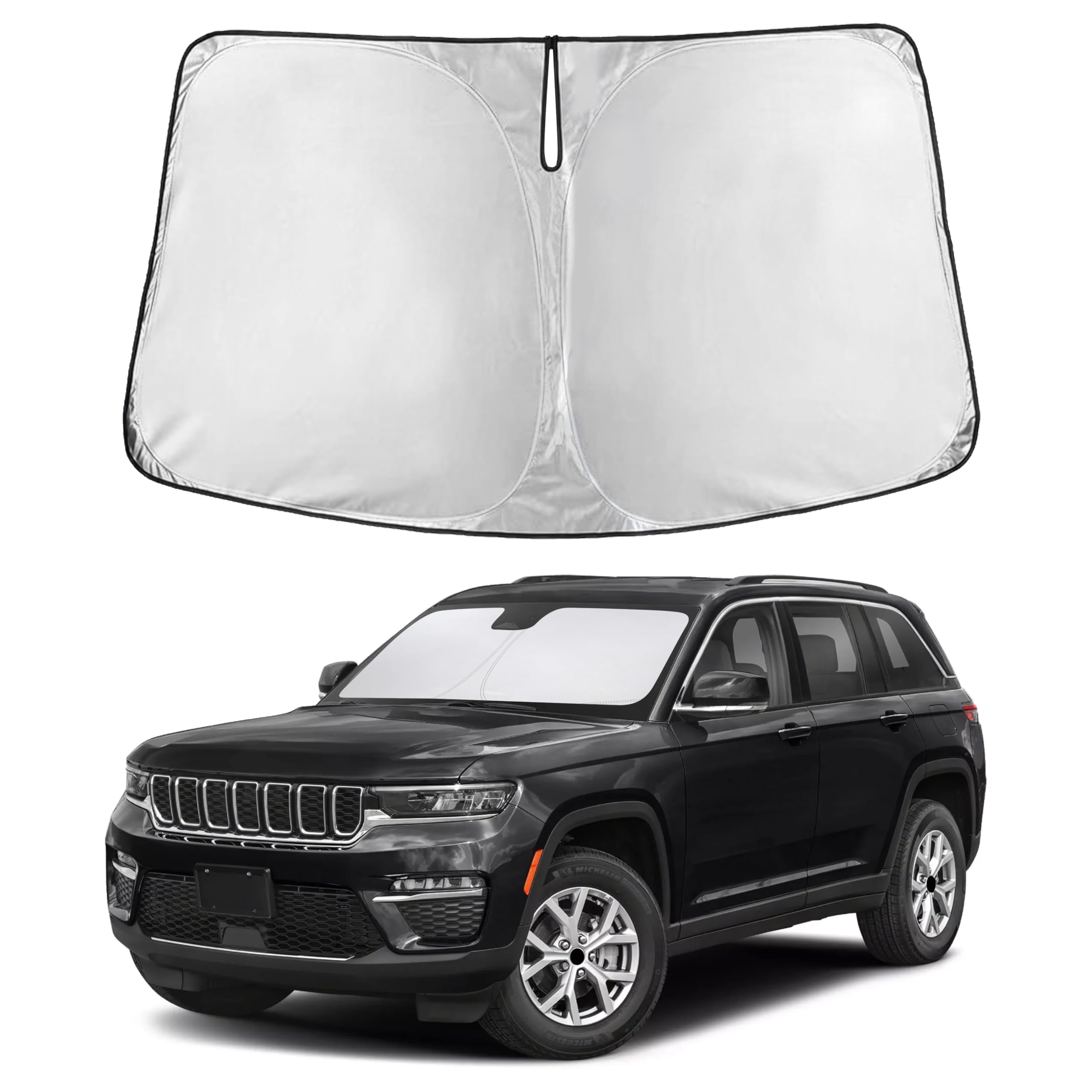 Front Windshield Sun Shade & Car Window Sun Visor