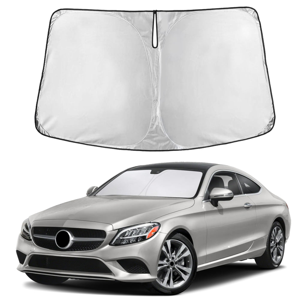 Front Windshield Sun Shade & Car Window Sun Visor