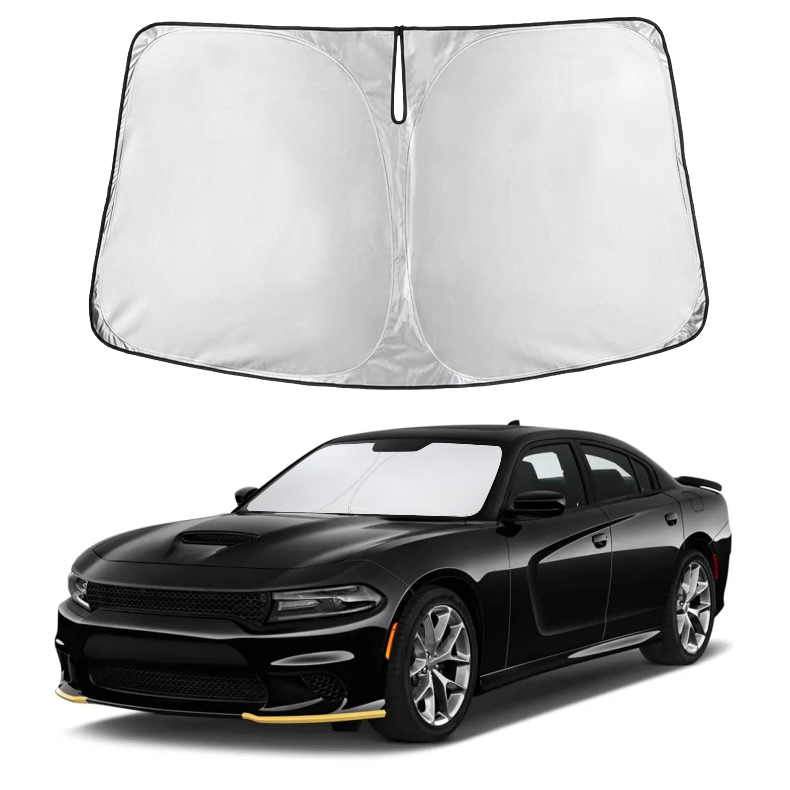 Front Windshield Sun Shade & Car Window Sun Visor