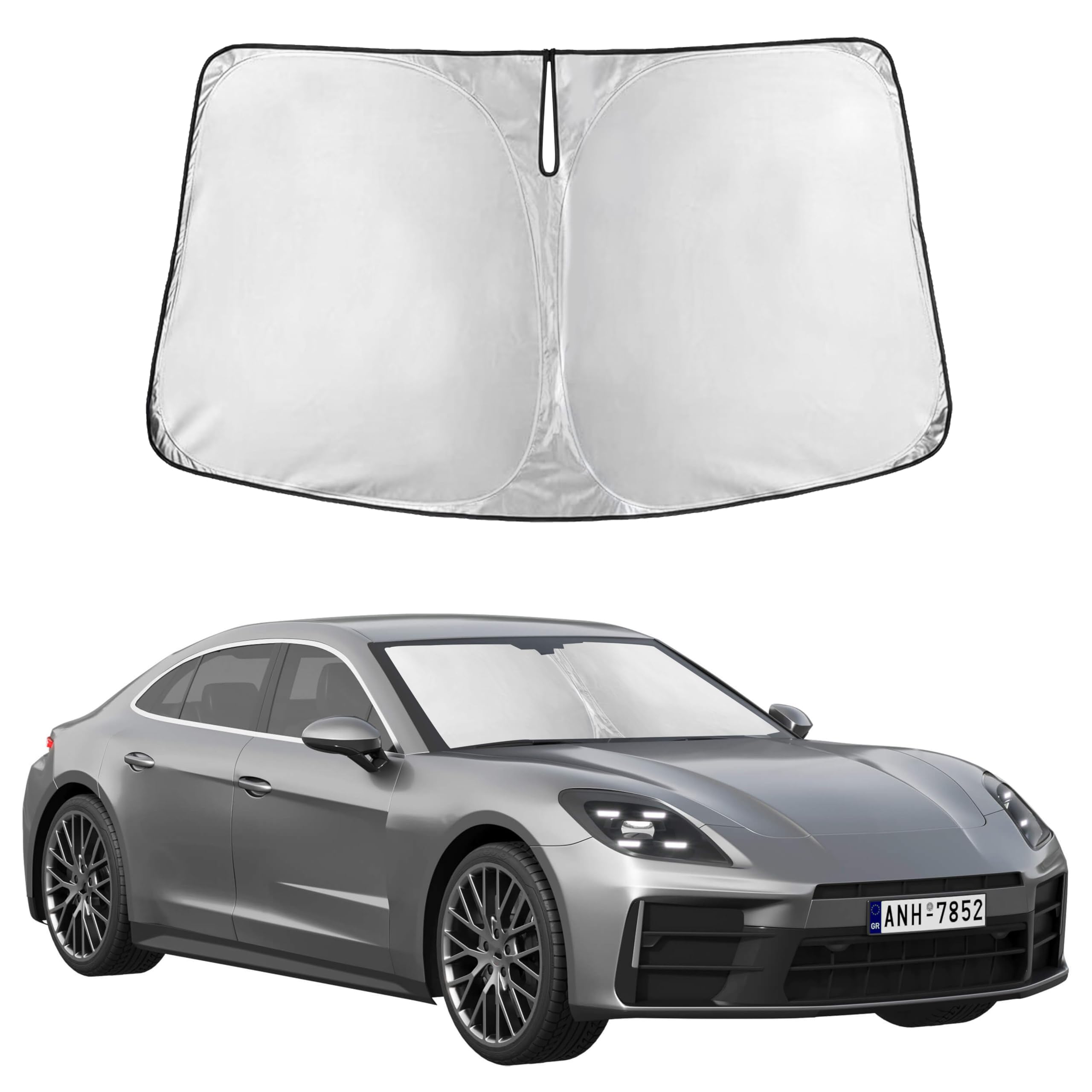 Front Windshield Sun Shade & Car Window Sun Visor