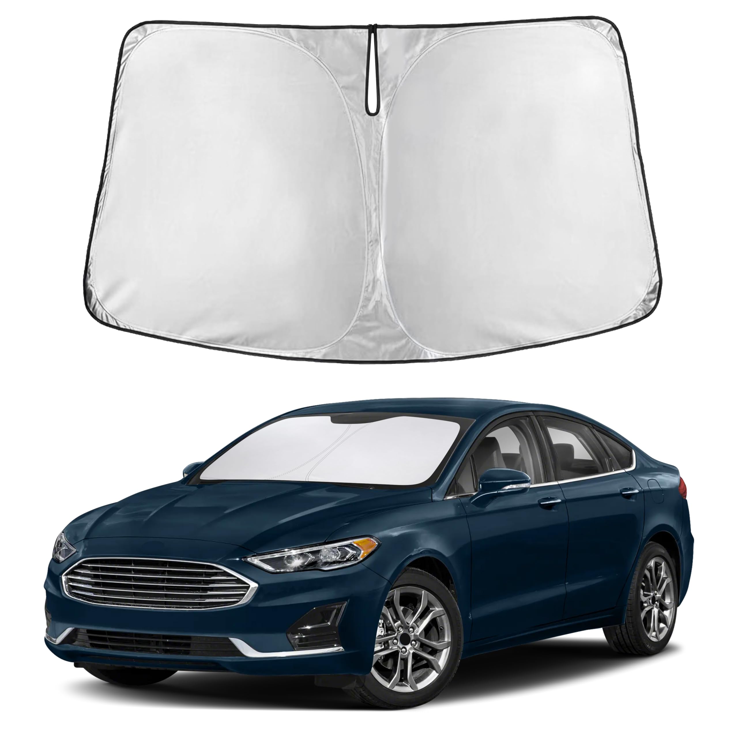 Front Windshield Sun Shade & Car Window Sun Visor