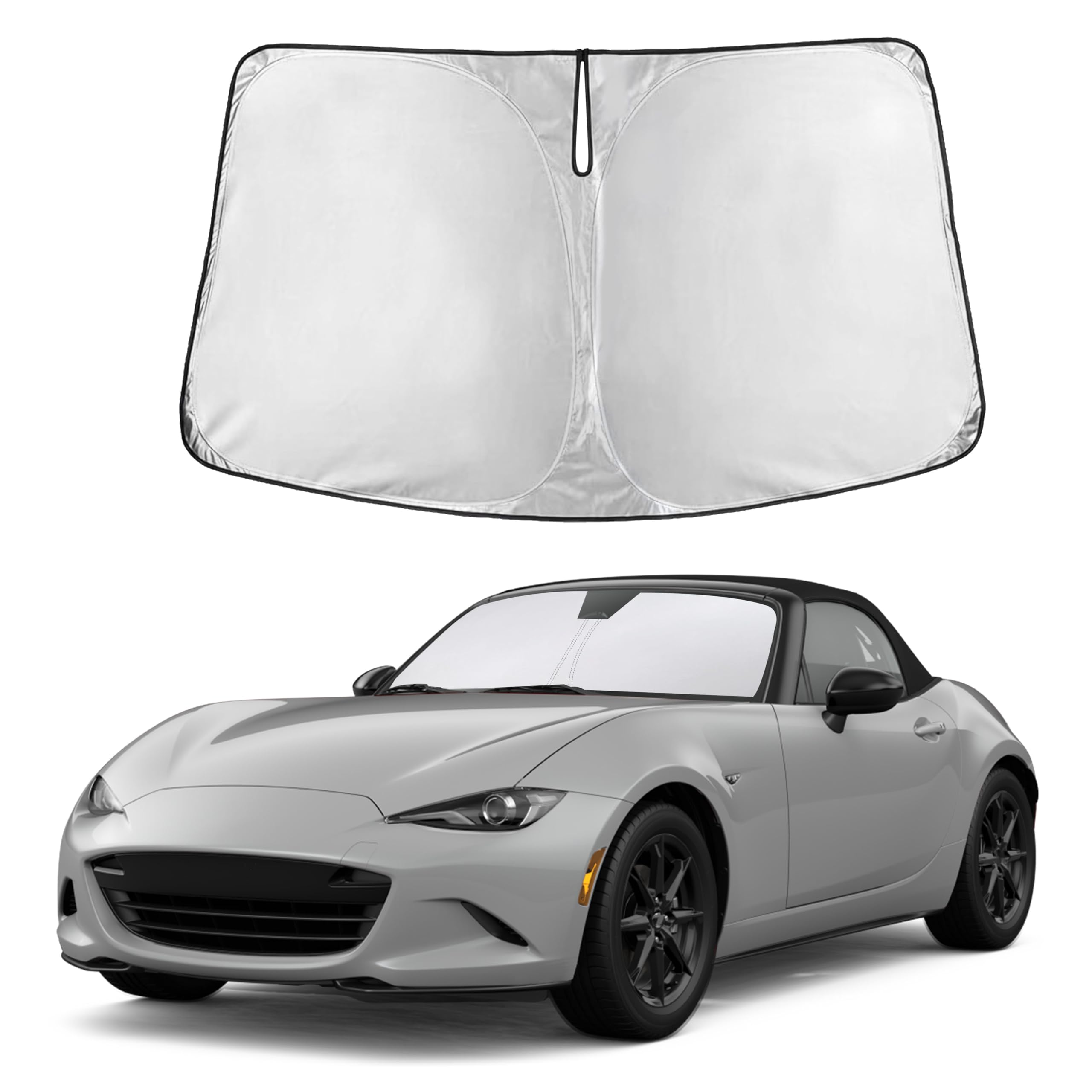 Front Windshield Sun Shade & Car Window Sun Visor