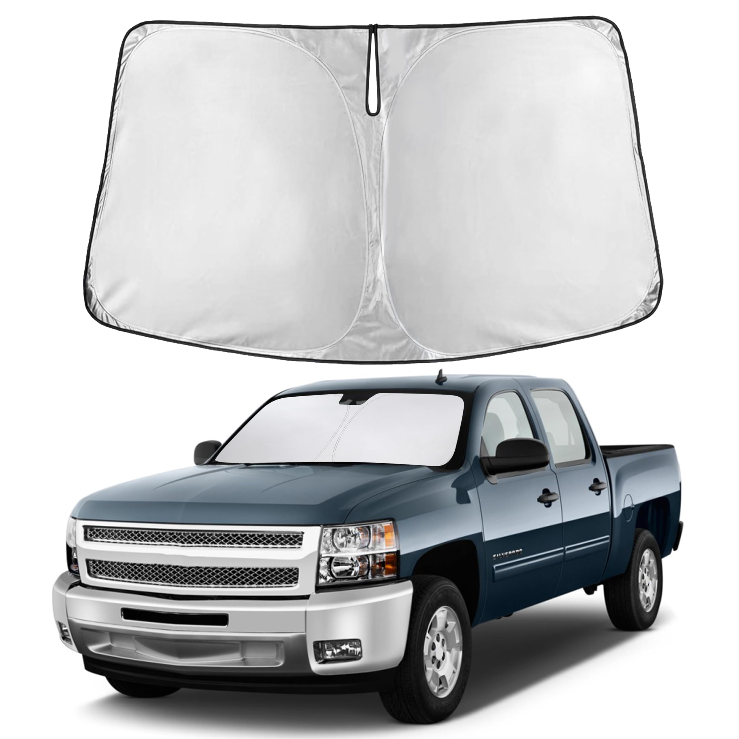 Reflective RV Windshield Sunshade for UV & Heat Protection