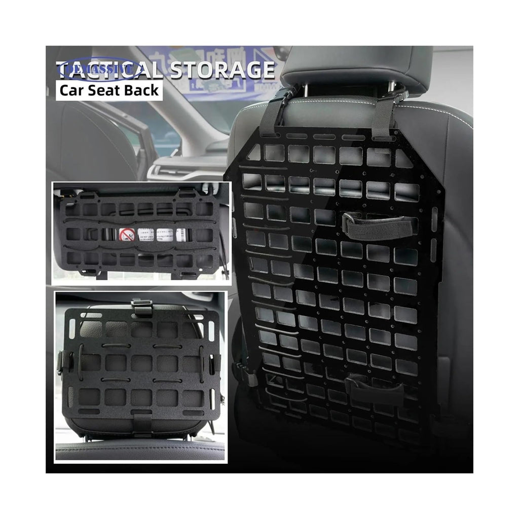 Tactical MOLLE Car Headrest & Seatback Organizer Panel