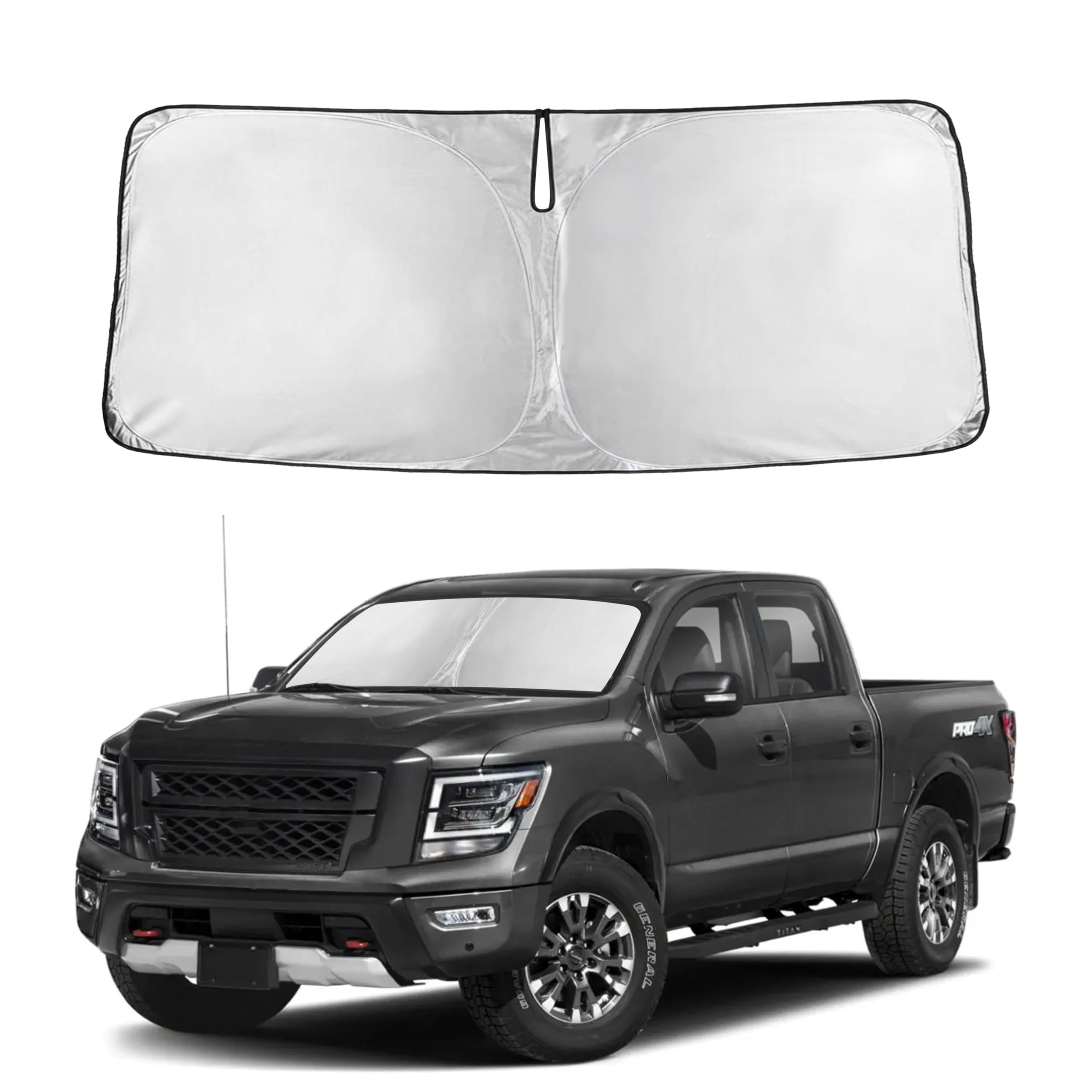 Front Windshield Sun Shade & Car Window Sun Visor
