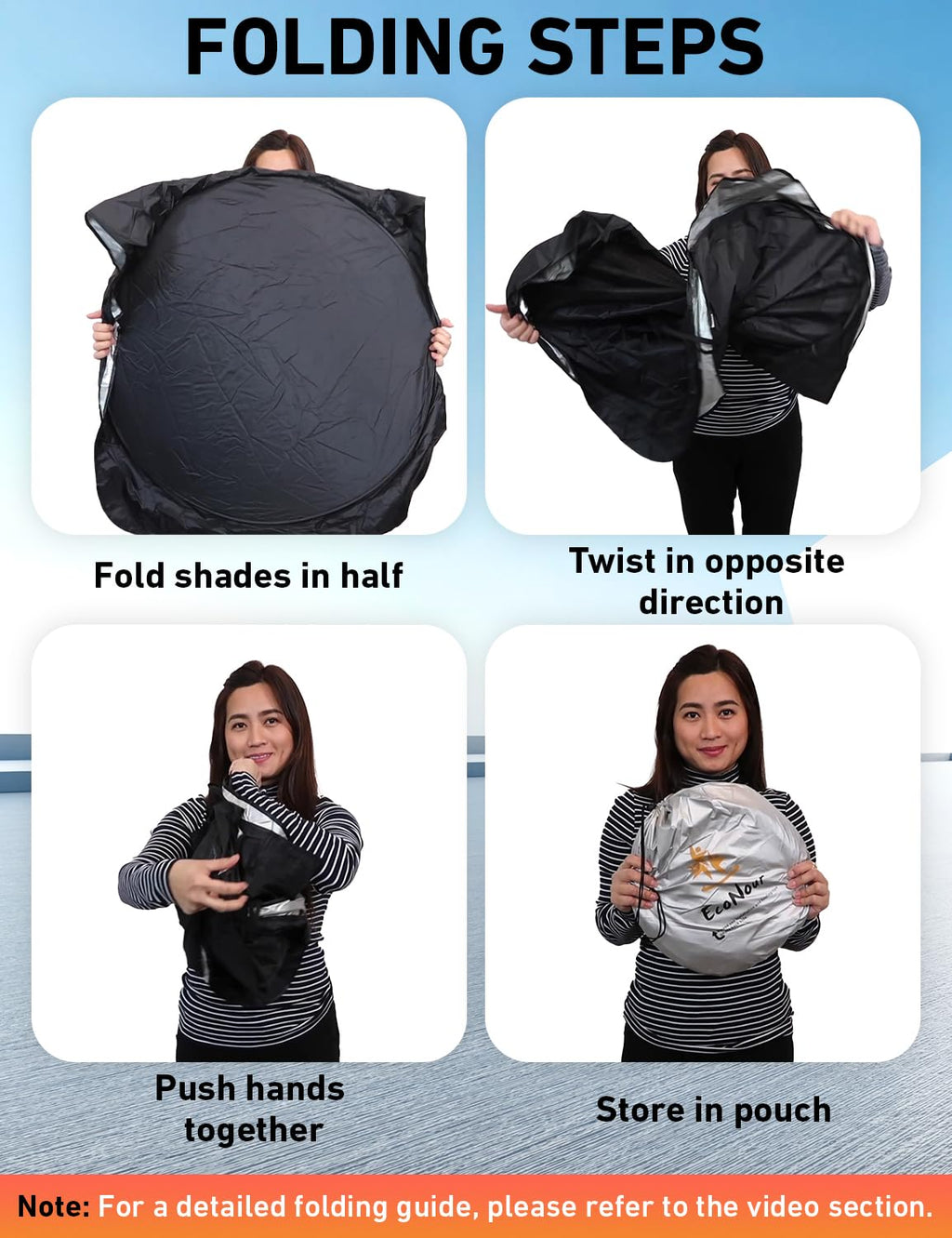 Reflective RV Windshield Sunshade for UV & Heat Protection