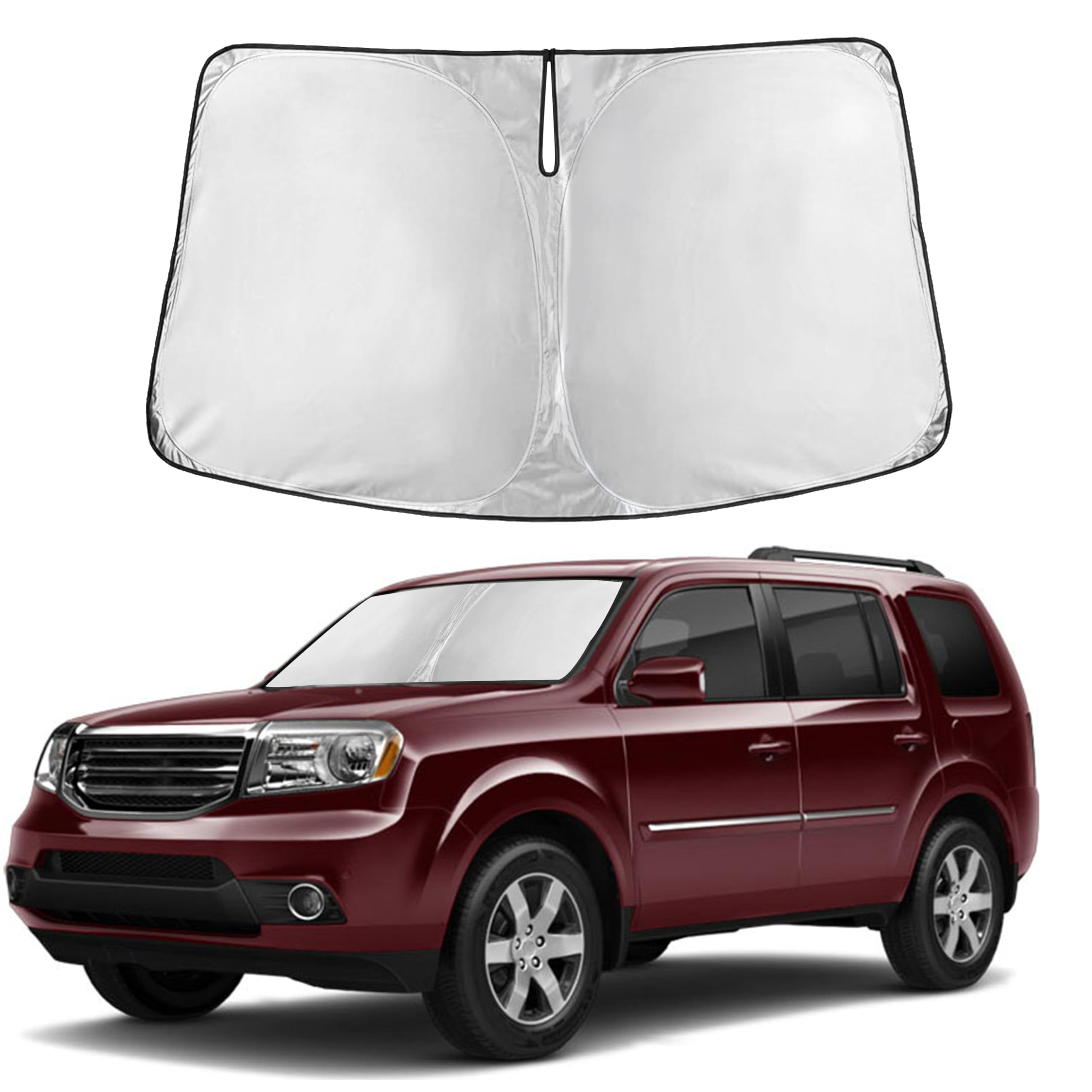 Front Windshield Sun Shade & Car Window Sun Visor