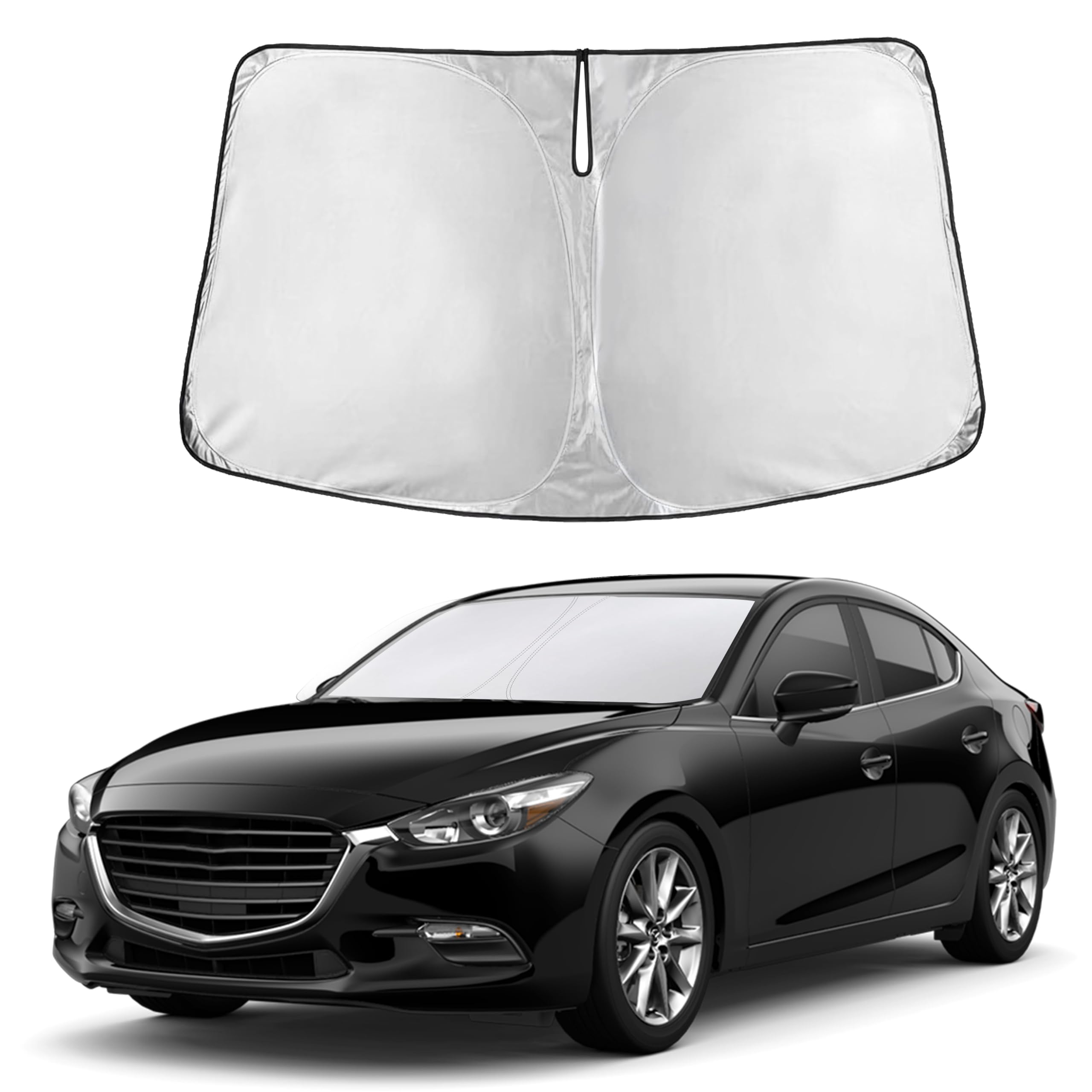 Front Windshield Sun Shade & Car Window Sun Visor