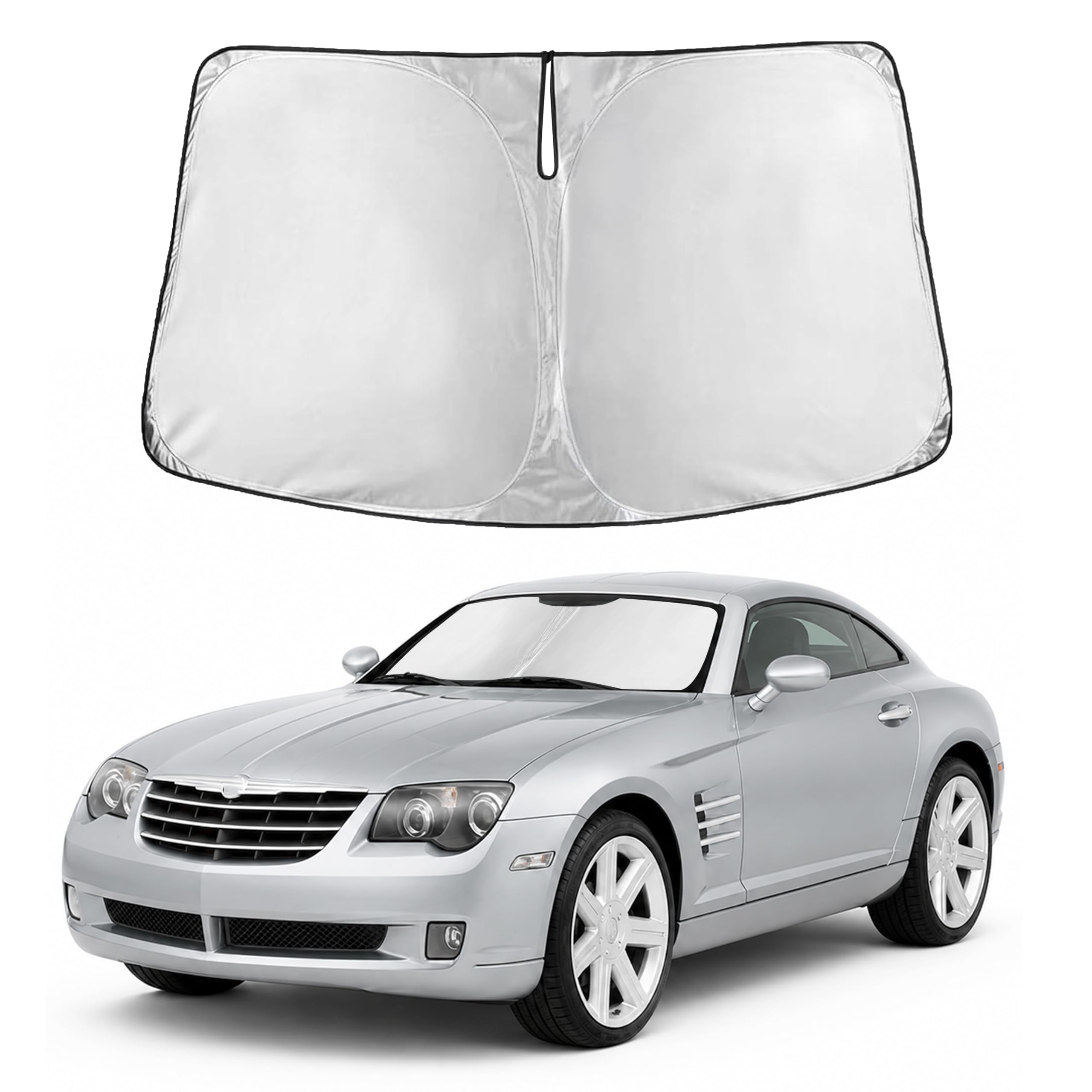 Reflective RV Windshield Sunshade for UV & Heat Protection