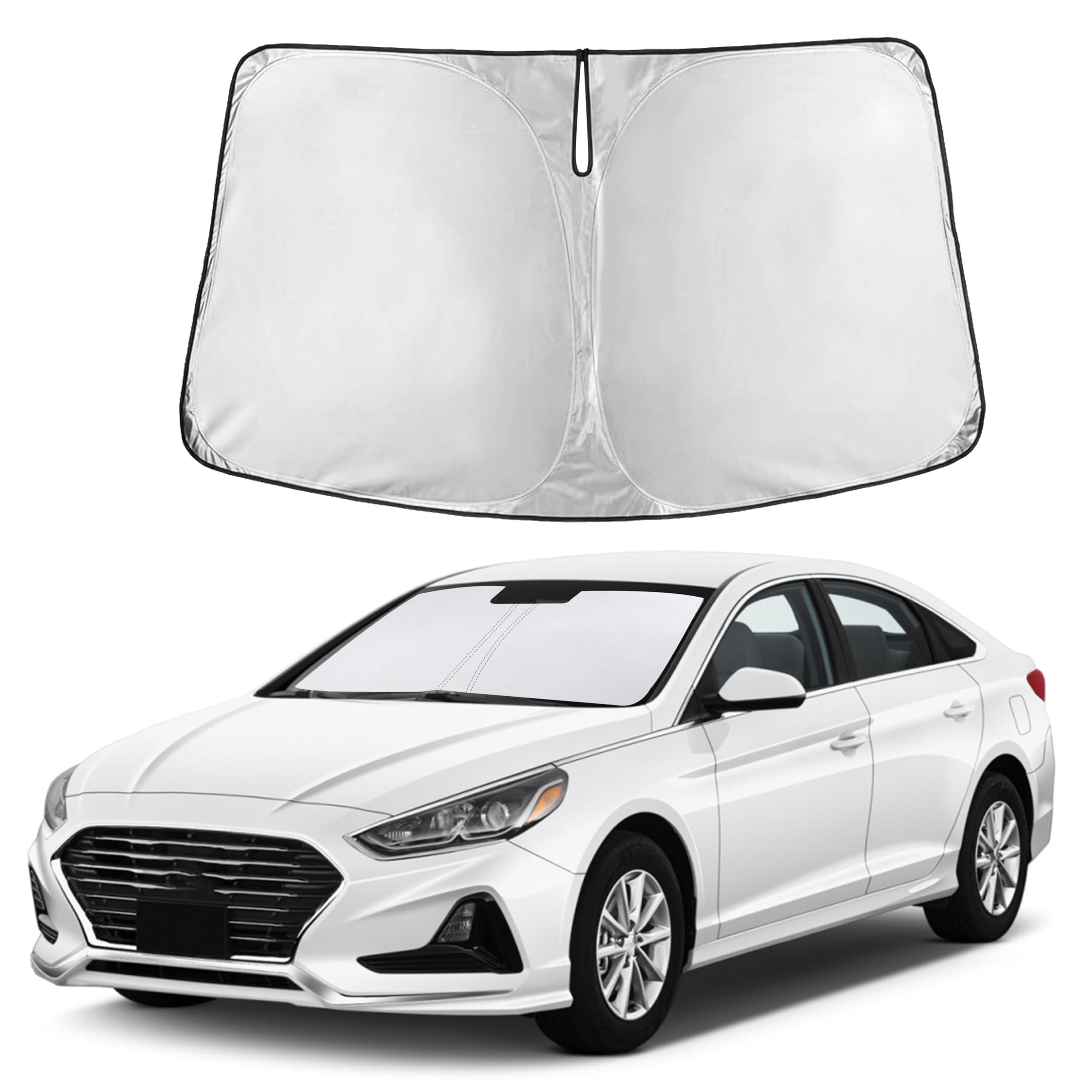 Front Windshield Sun Shade & Car Window Sun Visor