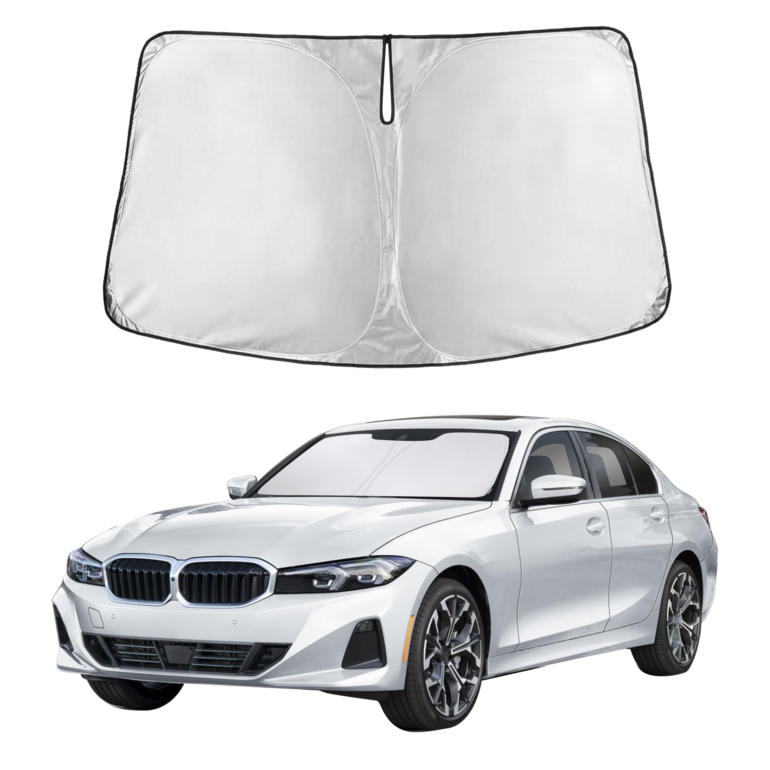 Front Windshield Sun Shade & Car Window Sun Visor