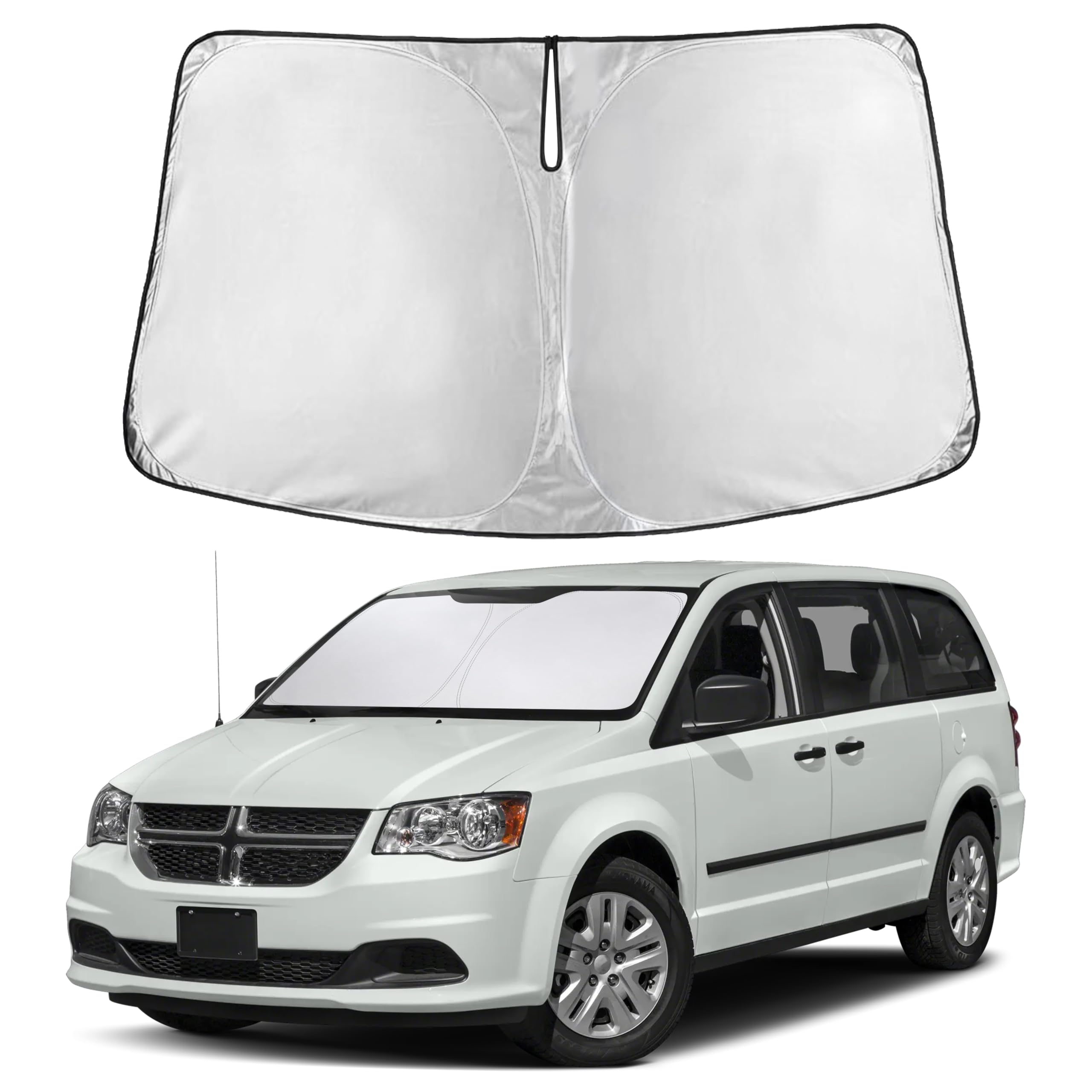 Front Windshield Sun Shade & Car Window Sun Visor
