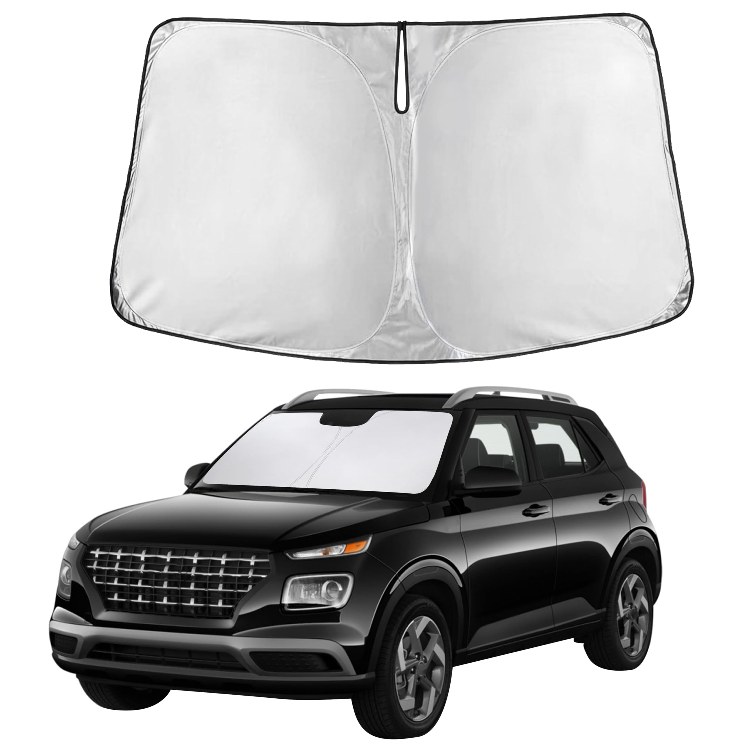 Front Windshield Sun Shade & Car Window Sun Visor