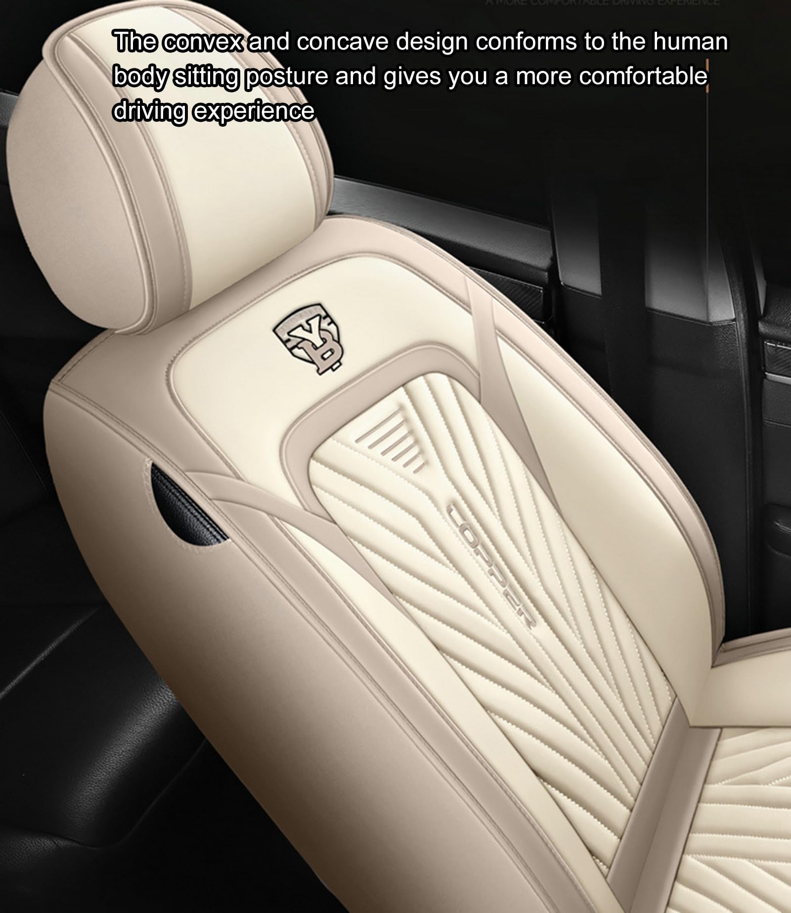 Waterproof PU Leather Full-Set Car Seat Covers for Pets