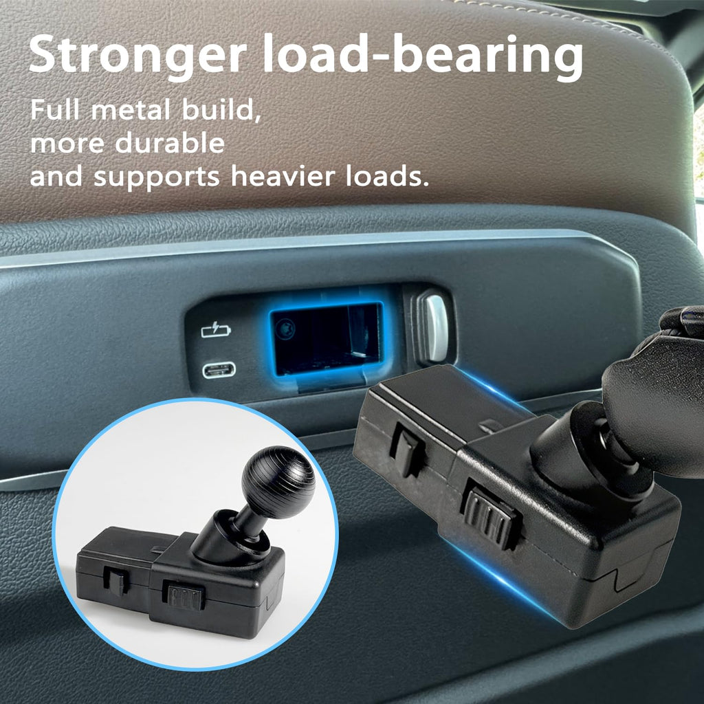 2-Pack BMW Metal Headrest Tablet Holders & Console Tray