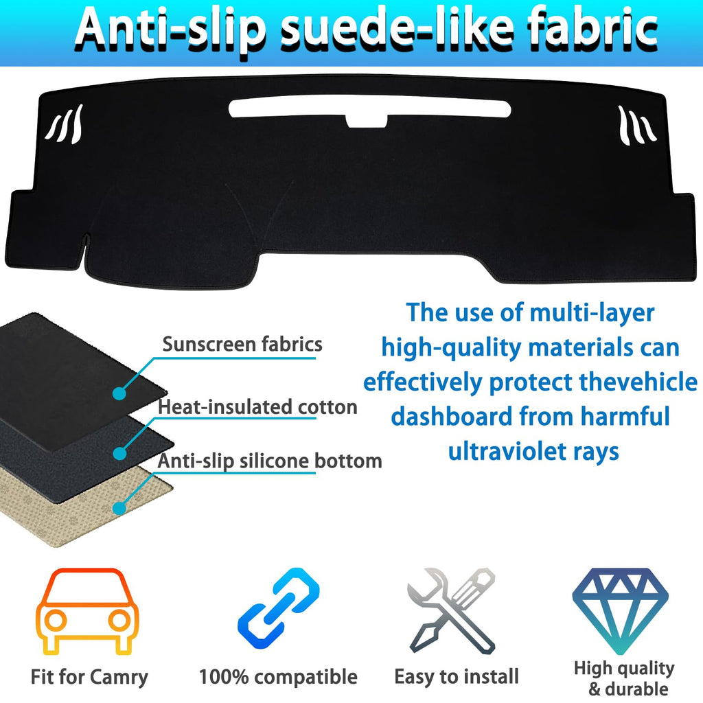 Dashboard Cover Mat for Toyota Camry 2025–Present