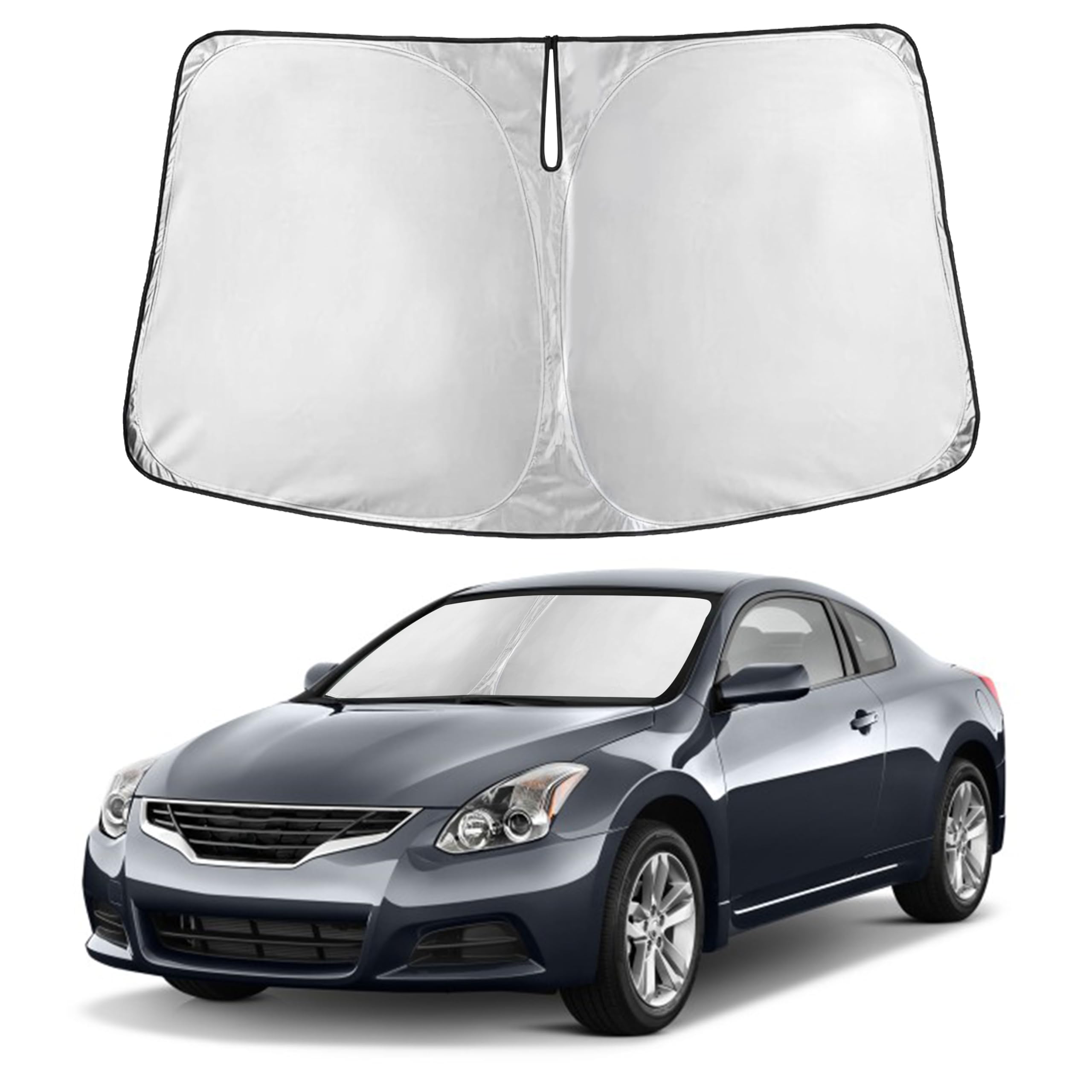 Front Windshield Sun Shade & Car Window Sun Visor