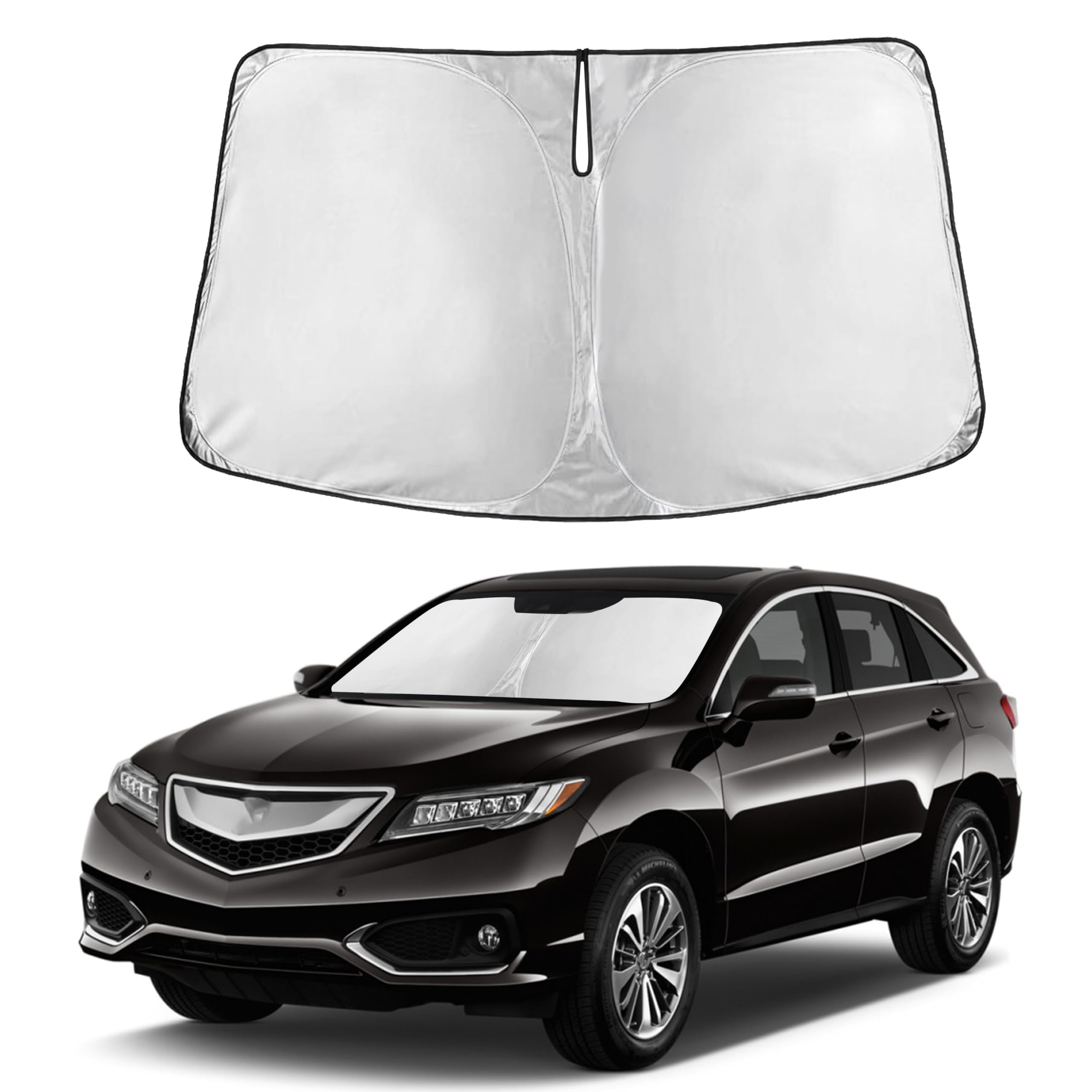 Front Windshield Sun Shade & Car Window Sun Visor