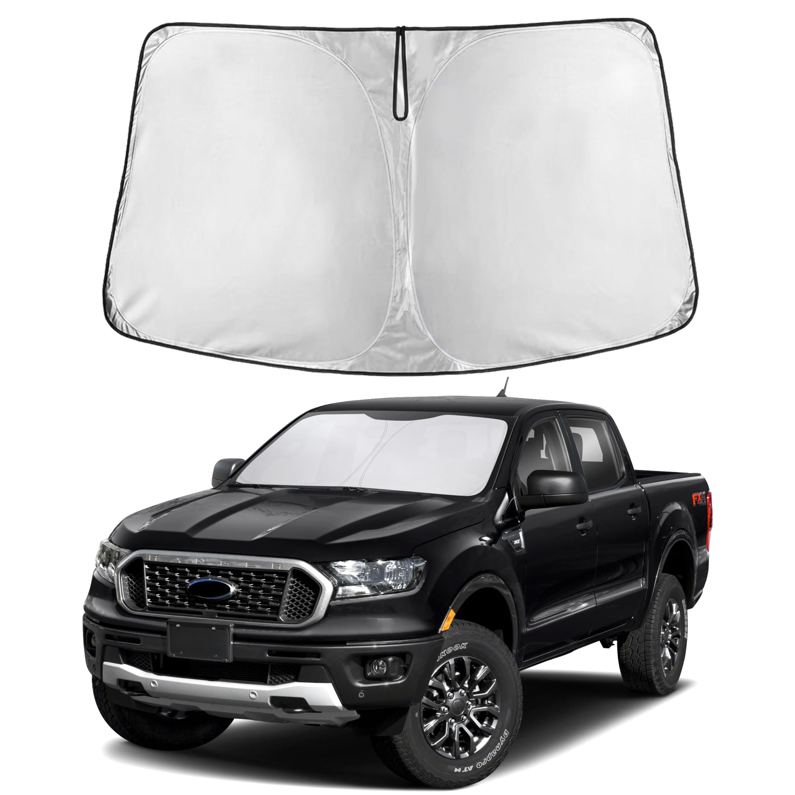 Reflective RV Windshield Sunshade for UV & Heat Protection