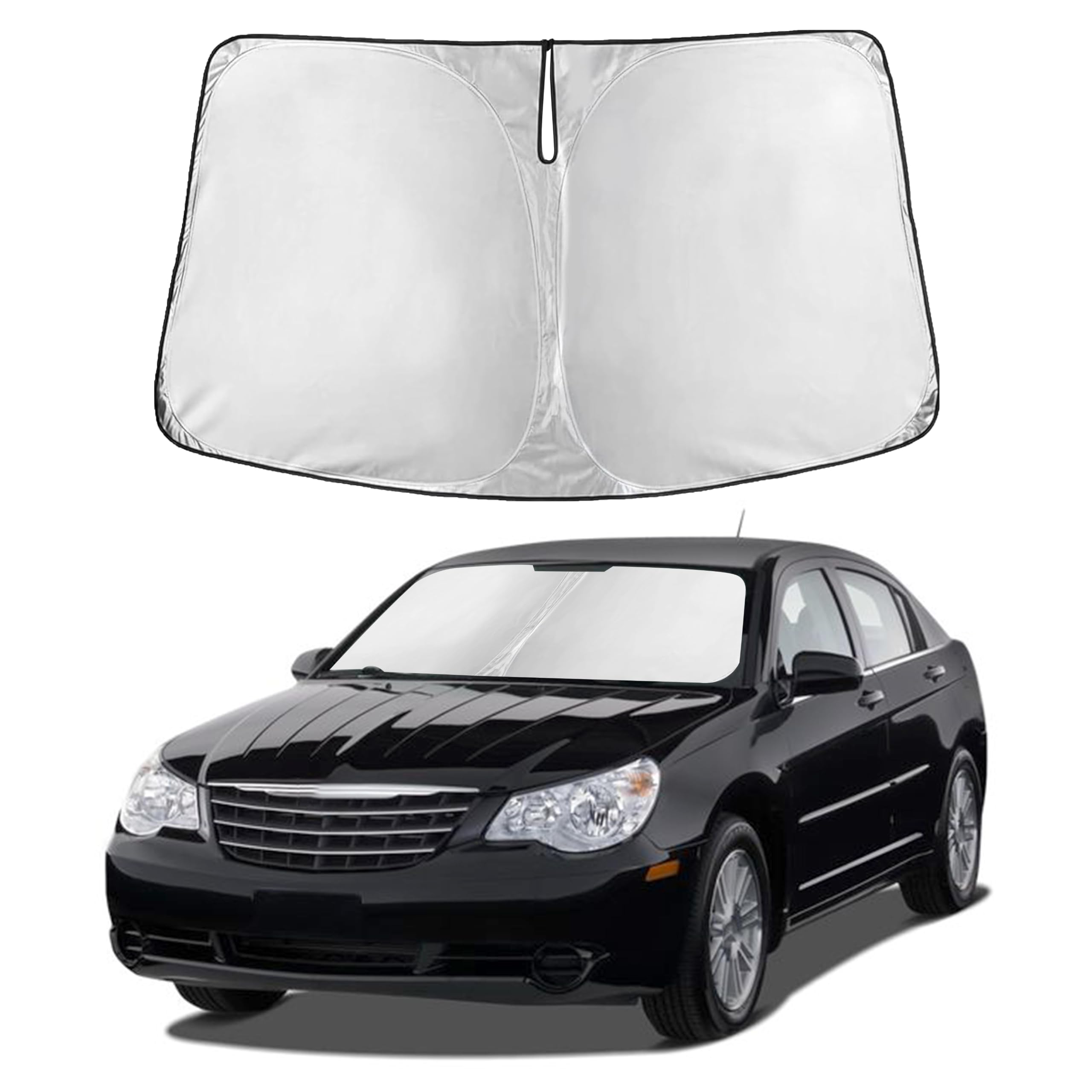 Reflective RV Windshield Sunshade for UV & Heat Protection