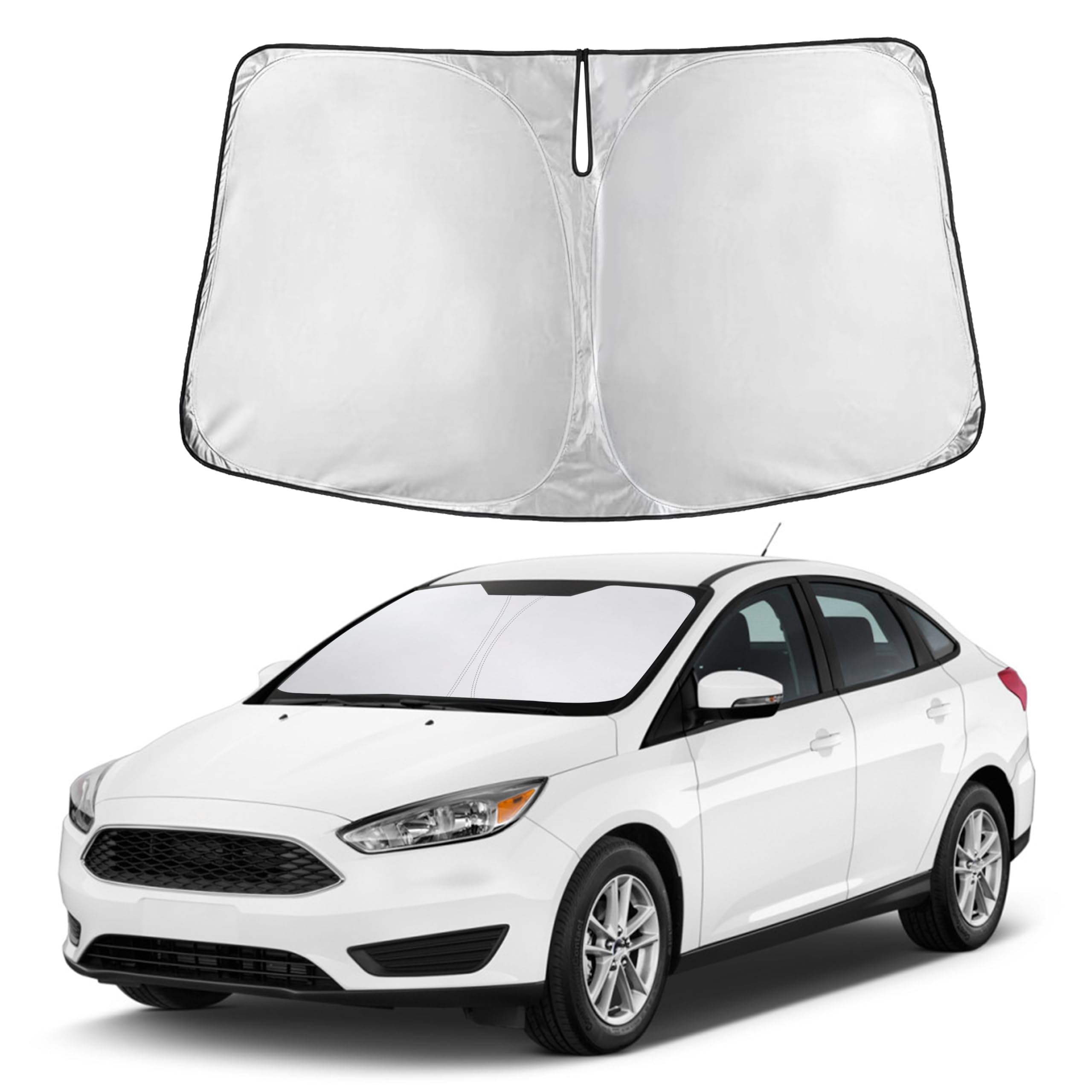 Front Windshield Sun Shade & Car Window Sun Visor