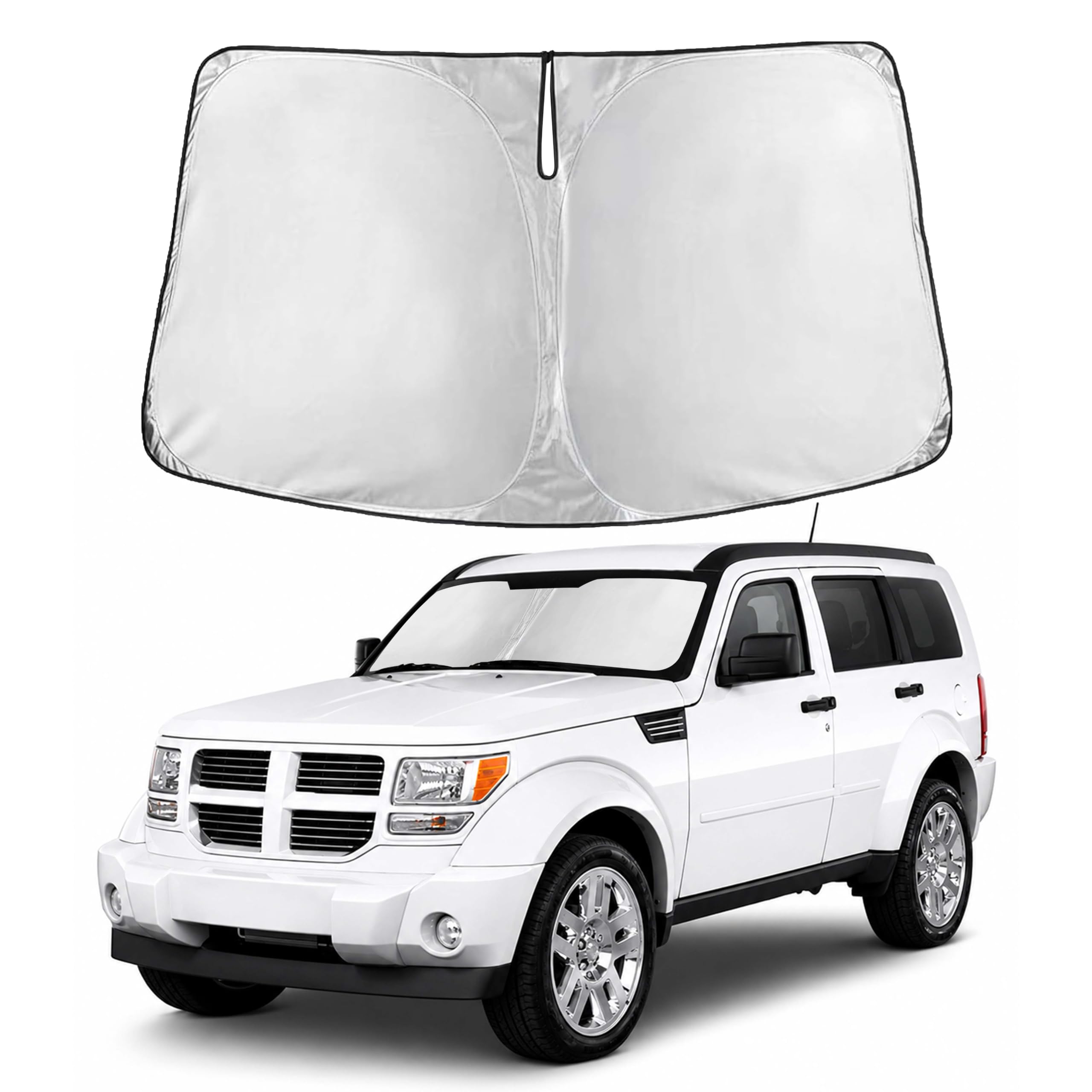 Reflective RV Windshield Sunshade for UV & Heat Protection