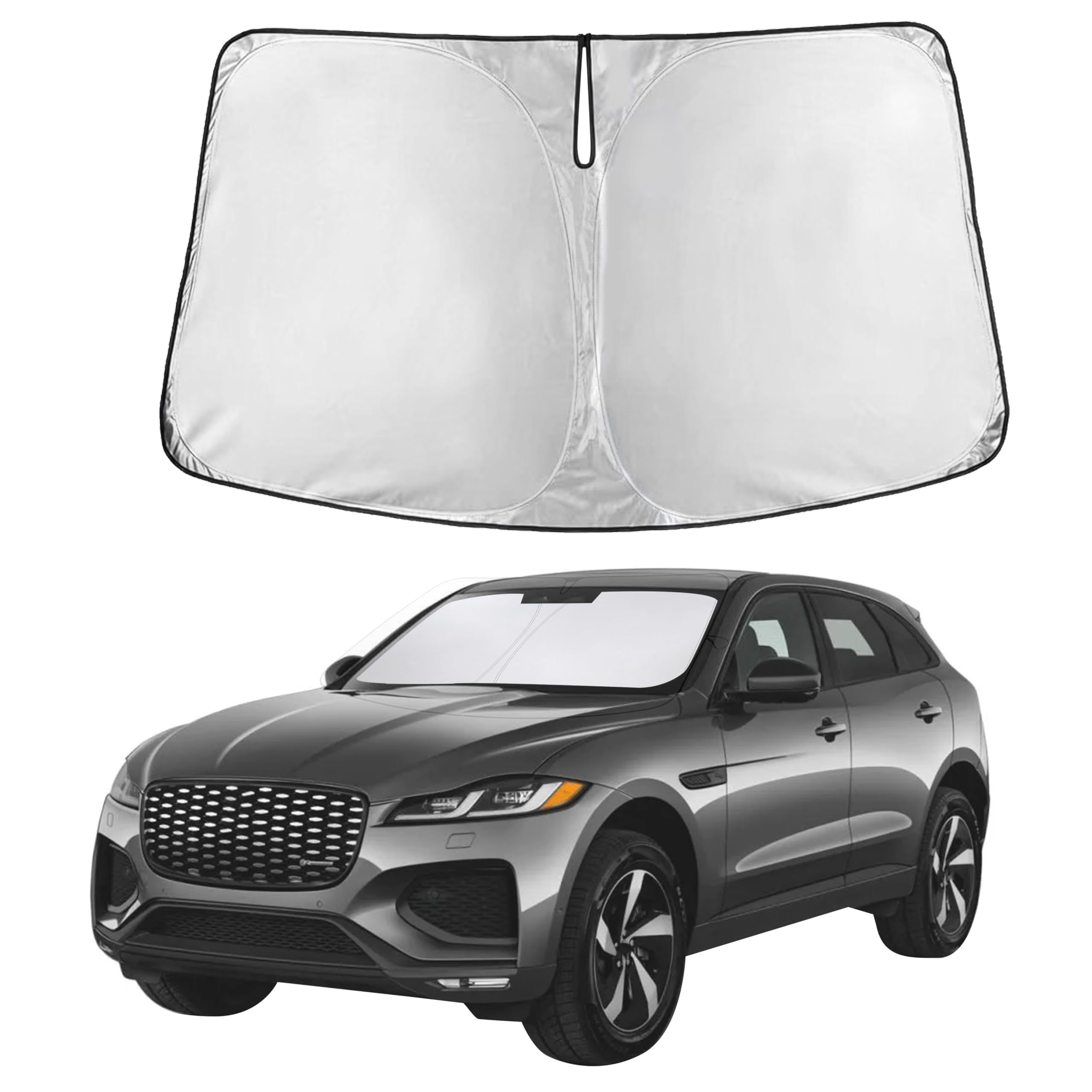 Front Windshield Sun Shade & Car Window Sun Visor